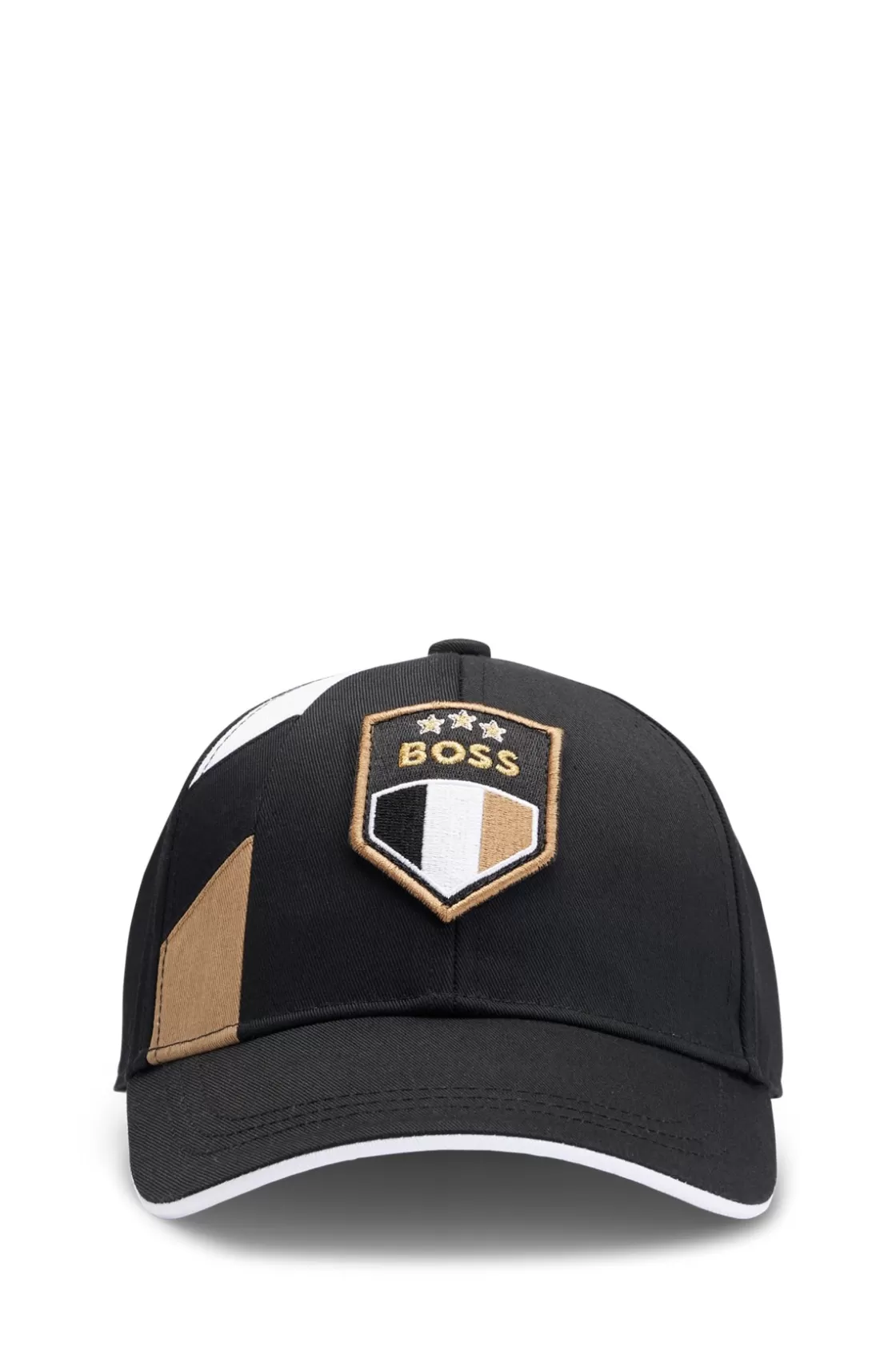 HUGO BOSS Kids' Cap With Color-blocking And Embroidered Logo Badge Black Online