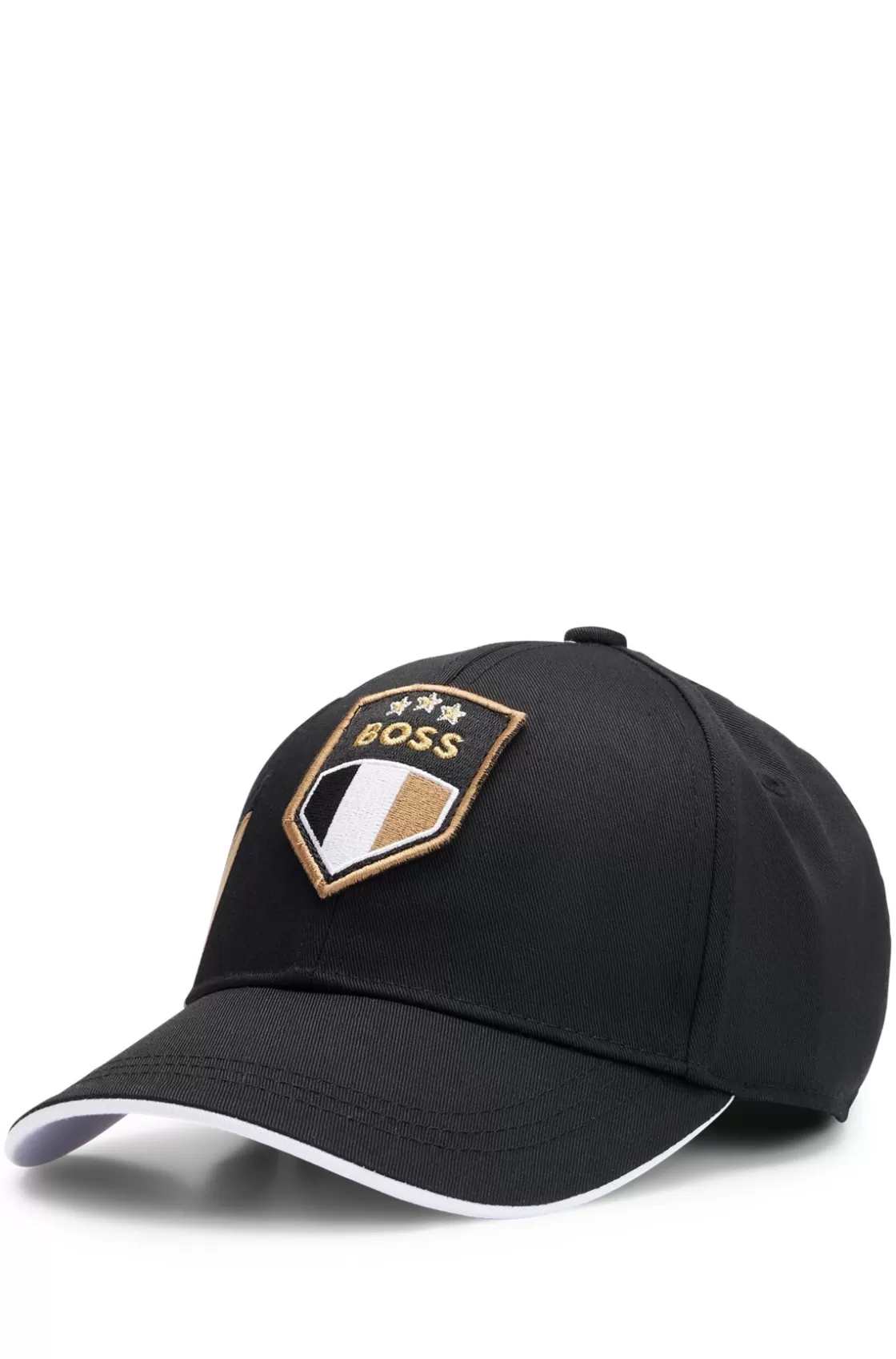 HUGO BOSS Kids' Cap With Color-blocking And Embroidered Logo Badge Black Online