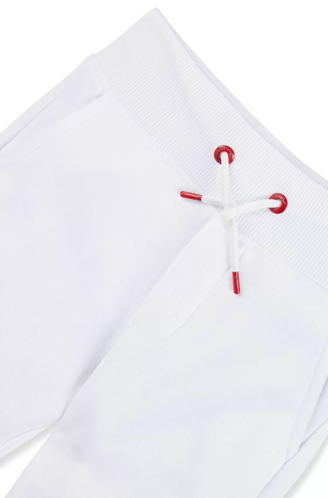 HUGO BOSS Kids' Fleece Tracksuit Bottoms With Marker-style Logo White Cheap