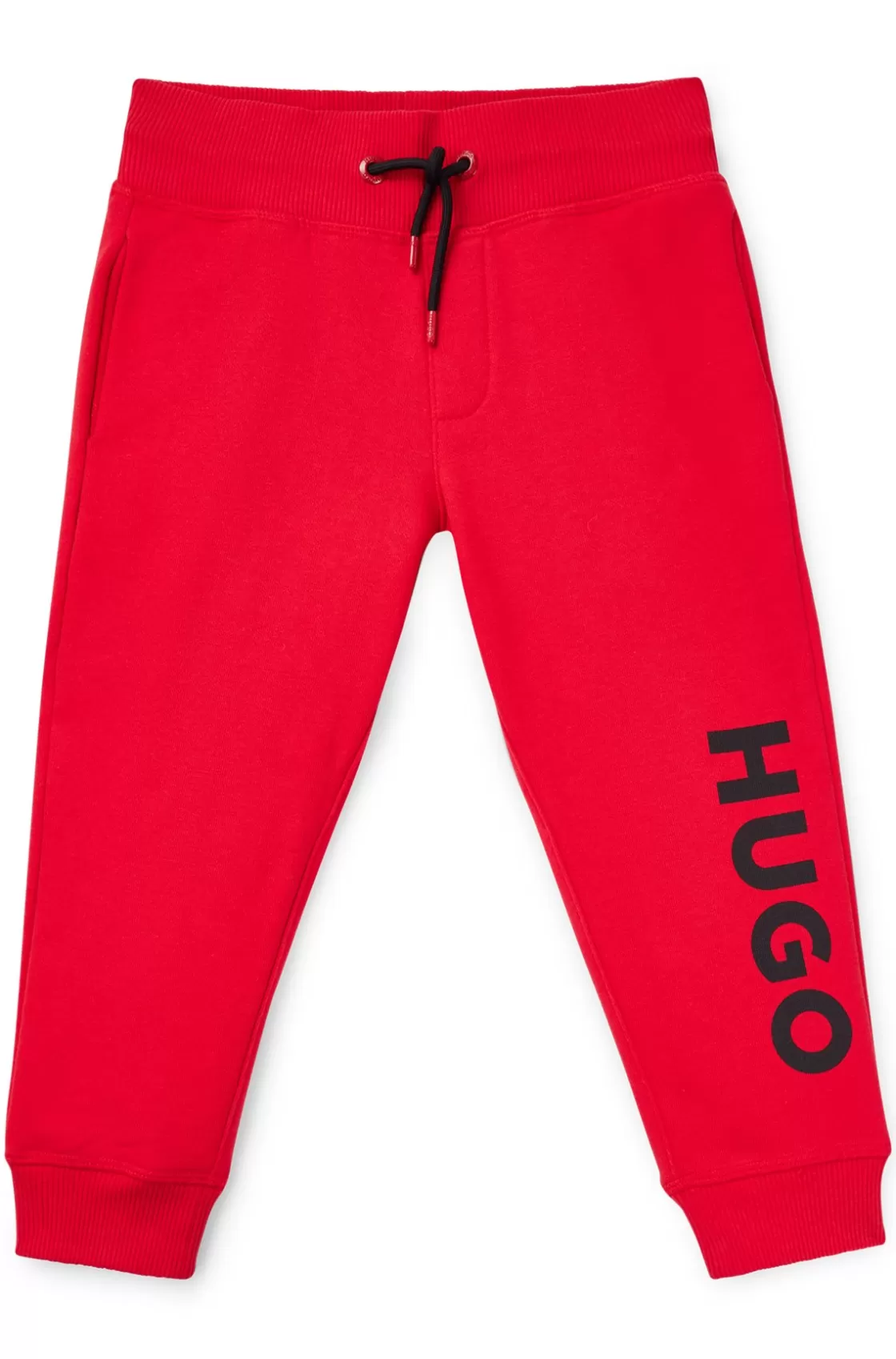 HUGO BOSS Kids' Fleece Tracksuit Bottoms With Vertical Logo Red Store