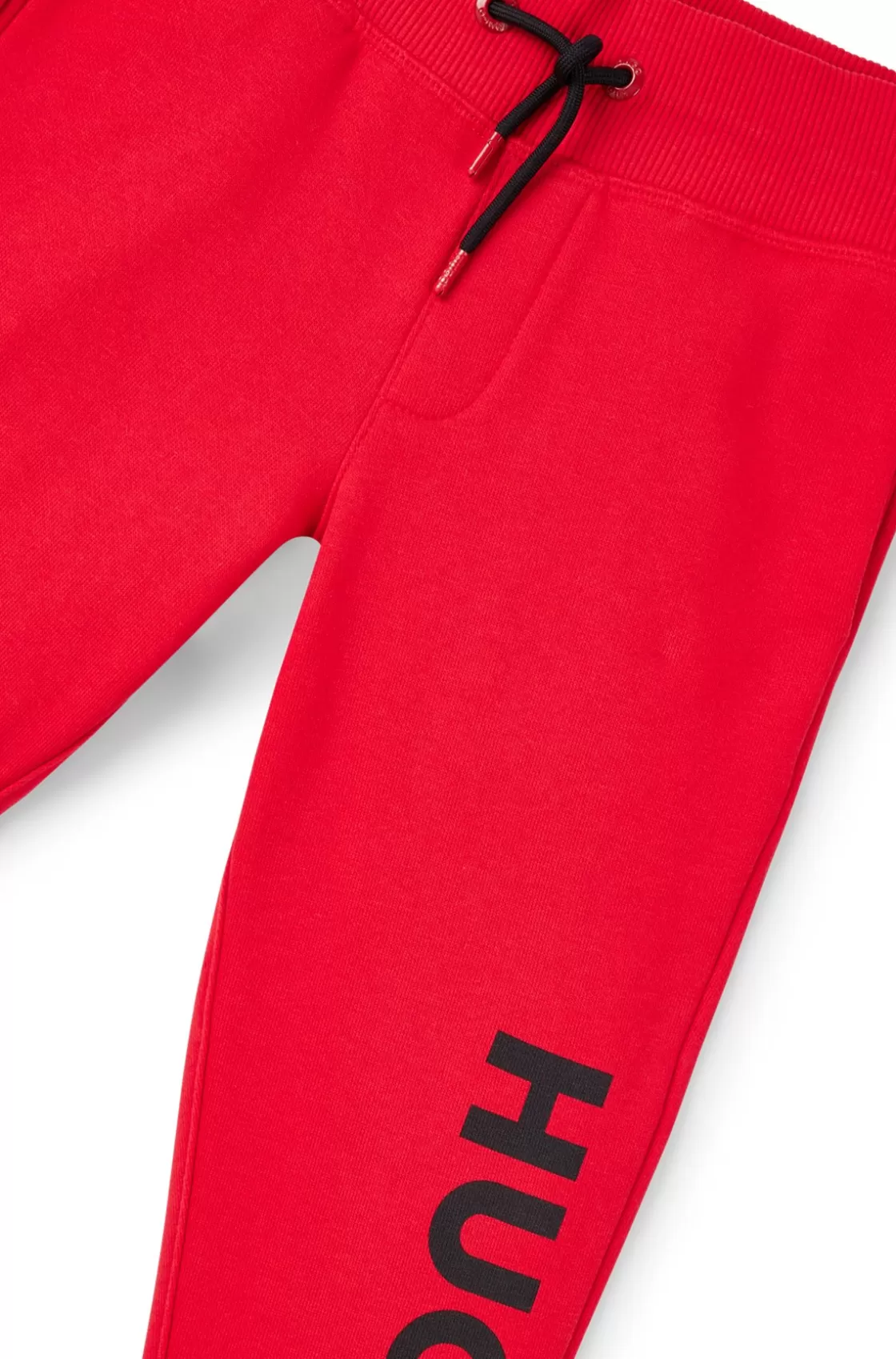 HUGO BOSS Kids' Fleece Tracksuit Bottoms With Vertical Logo Red Store