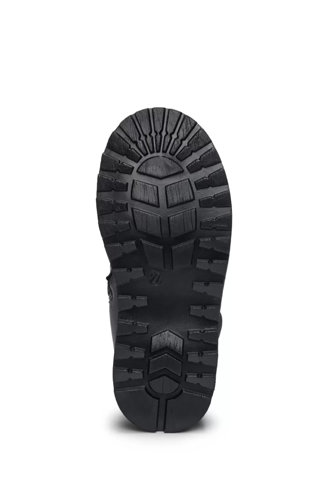 HUGO BOSS Kids' Hiking-style Boots In Leather Black Best