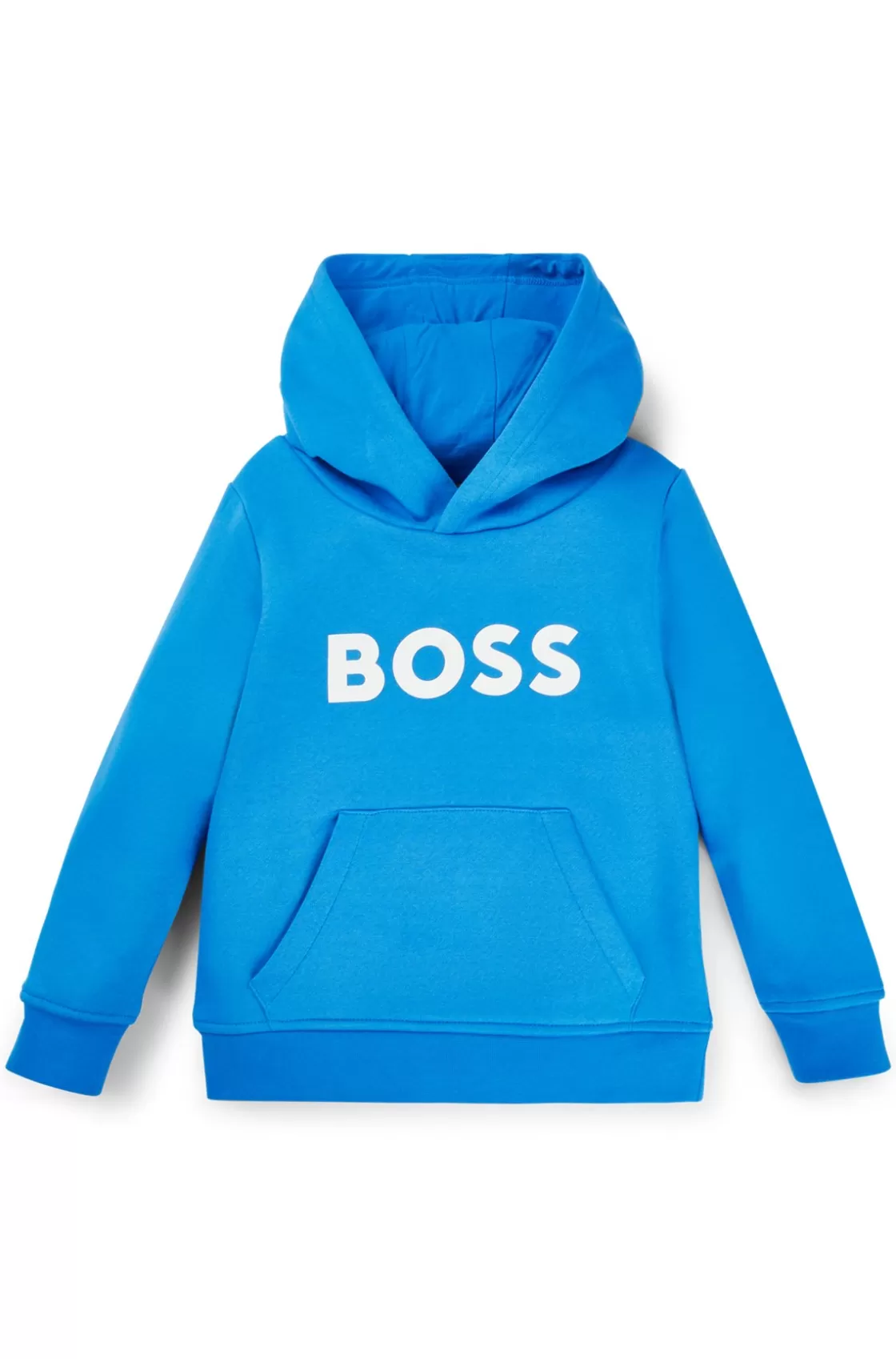 HUGO BOSS Kids' Hoodie With Contrast Logo Blue Store