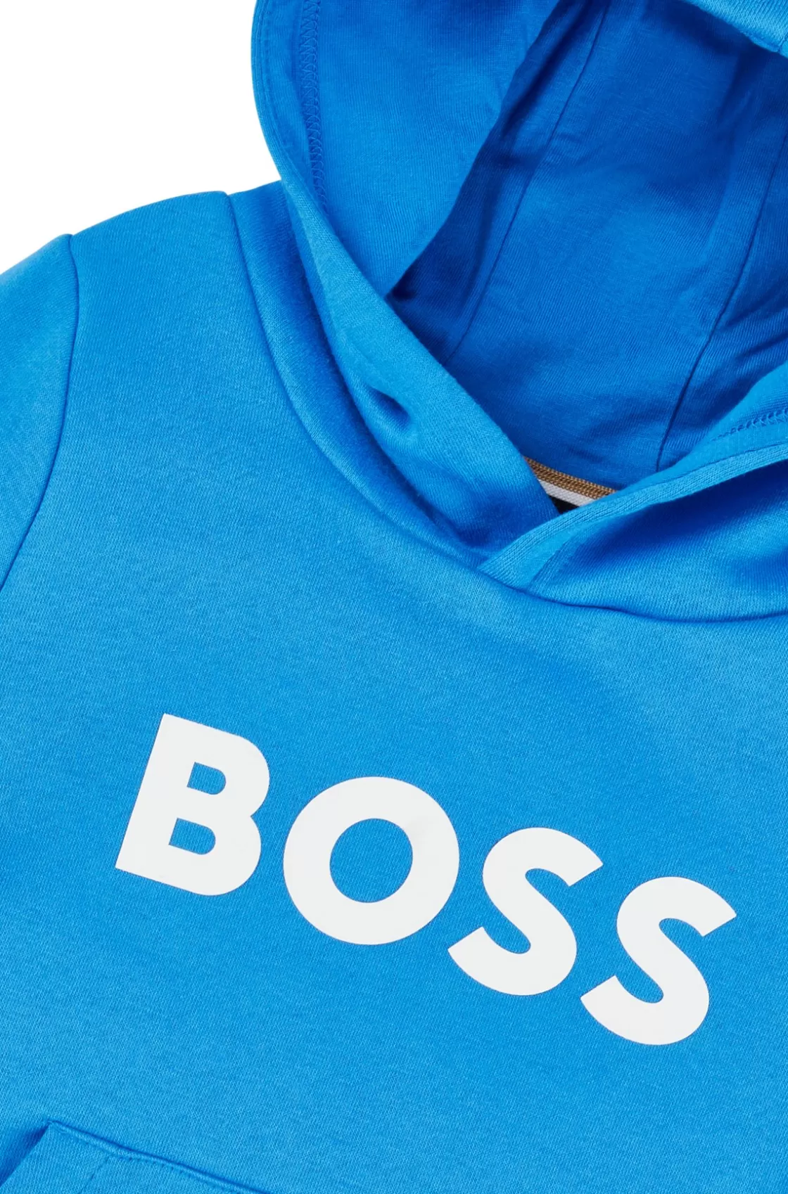 HUGO BOSS Kids' Hoodie With Contrast Logo Blue Store
