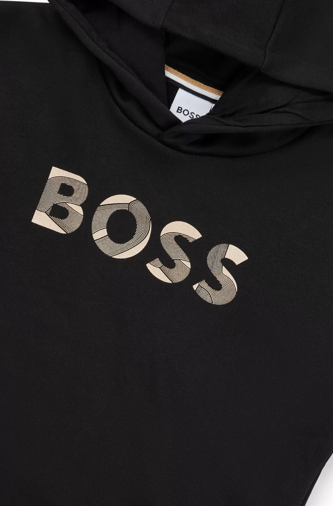 HUGO BOSS Kids' Hoodie With Logo Detail Black Best Sale