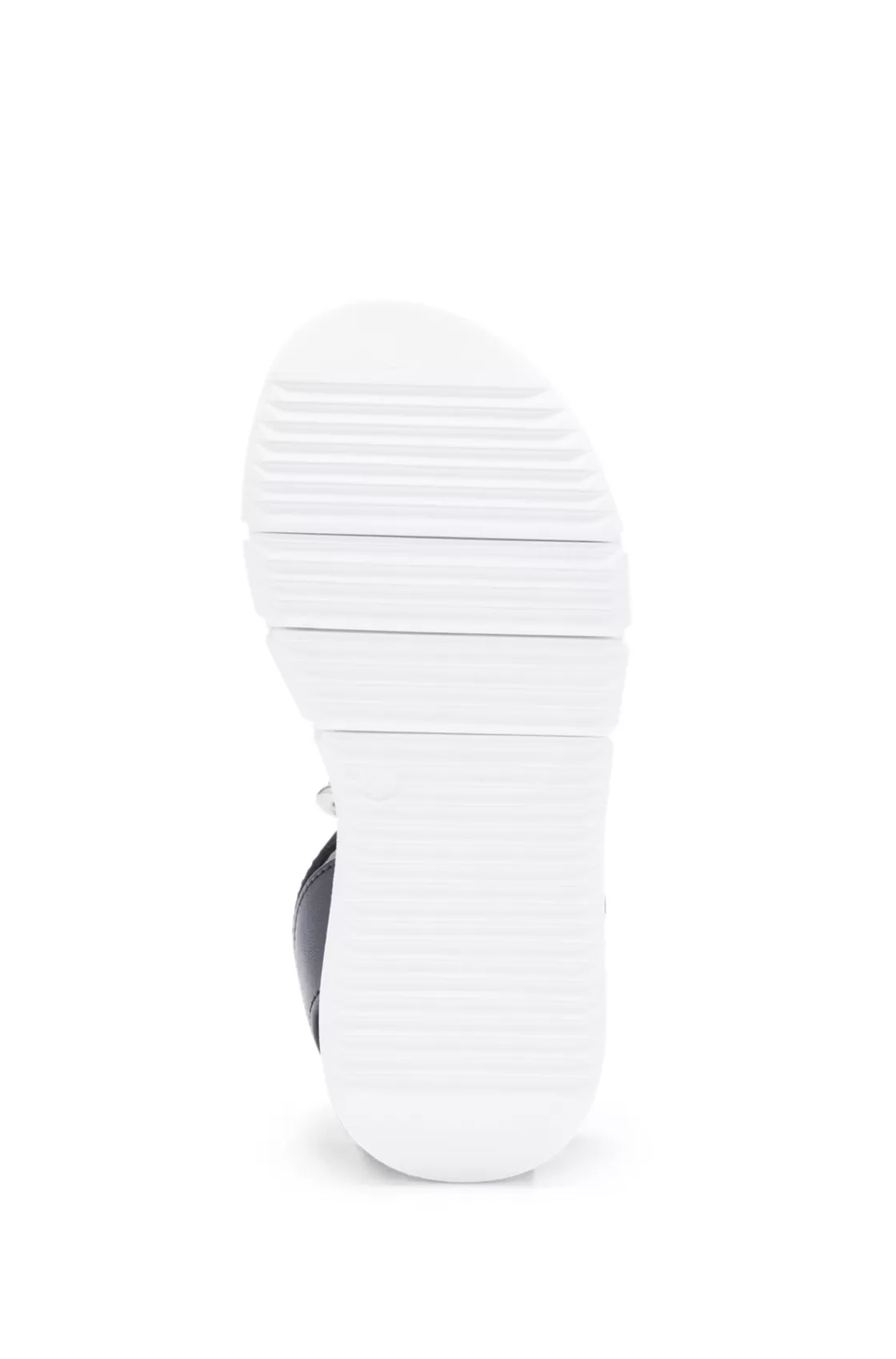 HUGO BOSS Kids' Leather Sandals With Signature Stripes Black Store