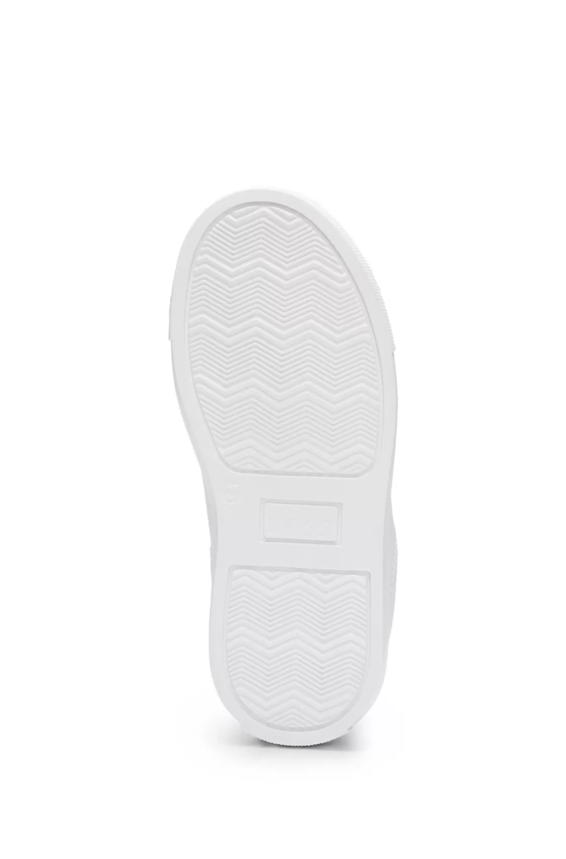 HUGO BOSS Kids' Leather Trainers With Logo Stripe Black Online
