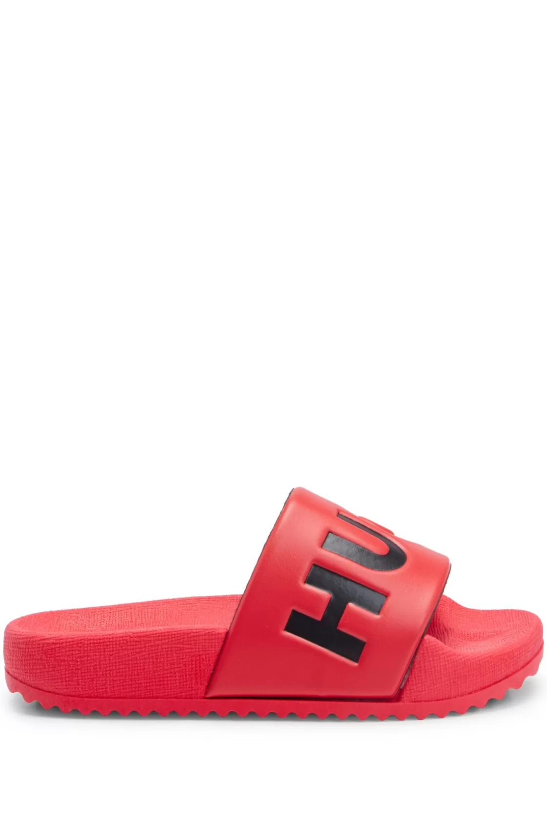 HUGO BOSS Kids' Lightweight Slides With Logo Strap Red Outlet