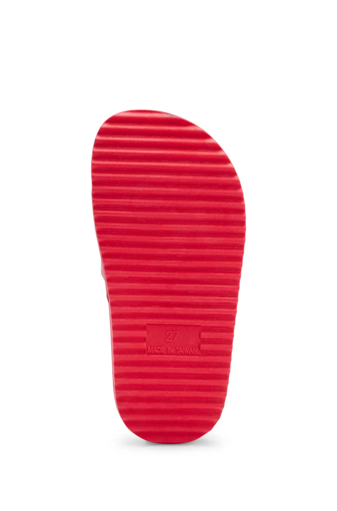 HUGO BOSS Kids' Lightweight Slides With Logo Strap Red Outlet
