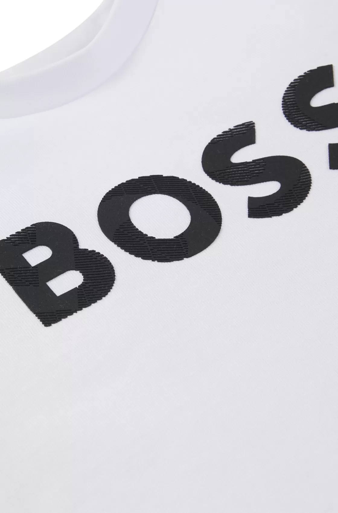 HUGO BOSS Kids' Long-sleeved T-shirt In Cotton With Logo Detail White Best Sale