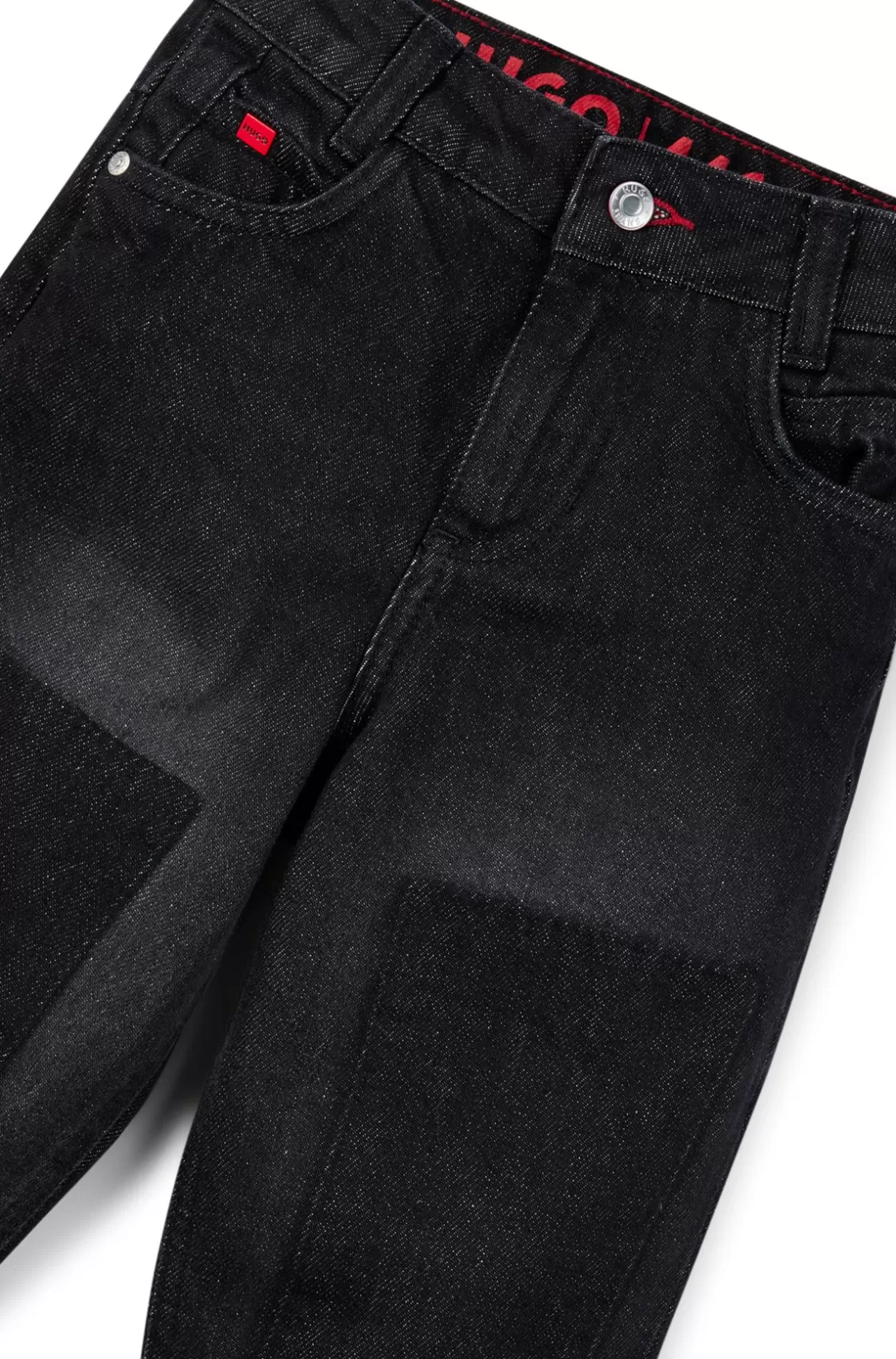 HUGO BOSS Kids' Loose-fit Jeans In Black Denim Dark Grey Best Sale