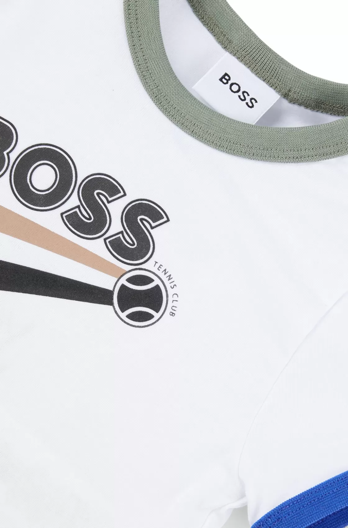 HUGO BOSS Kids' Set Of Branded Shorts And T-shirt Patterned Clearance