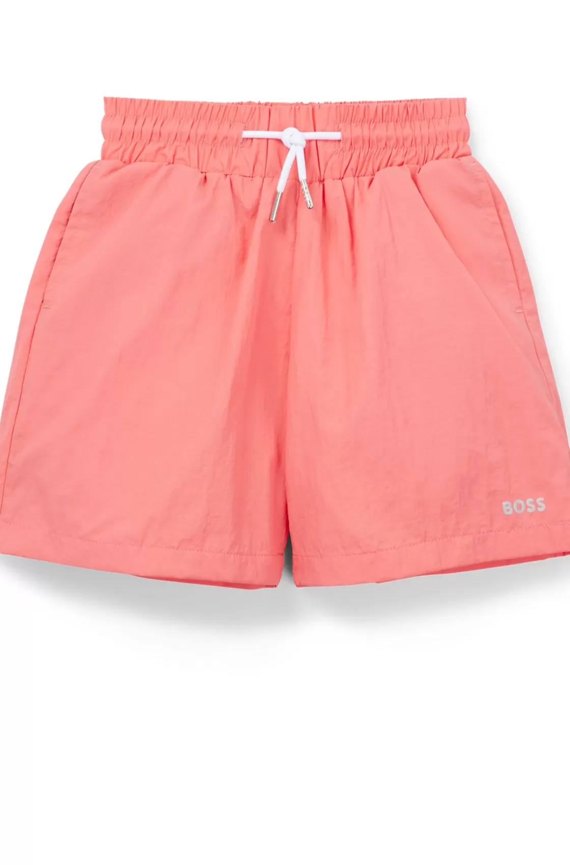 HUGO BOSS Kids' Shorts With Metallic-effect Logo Light Red Best