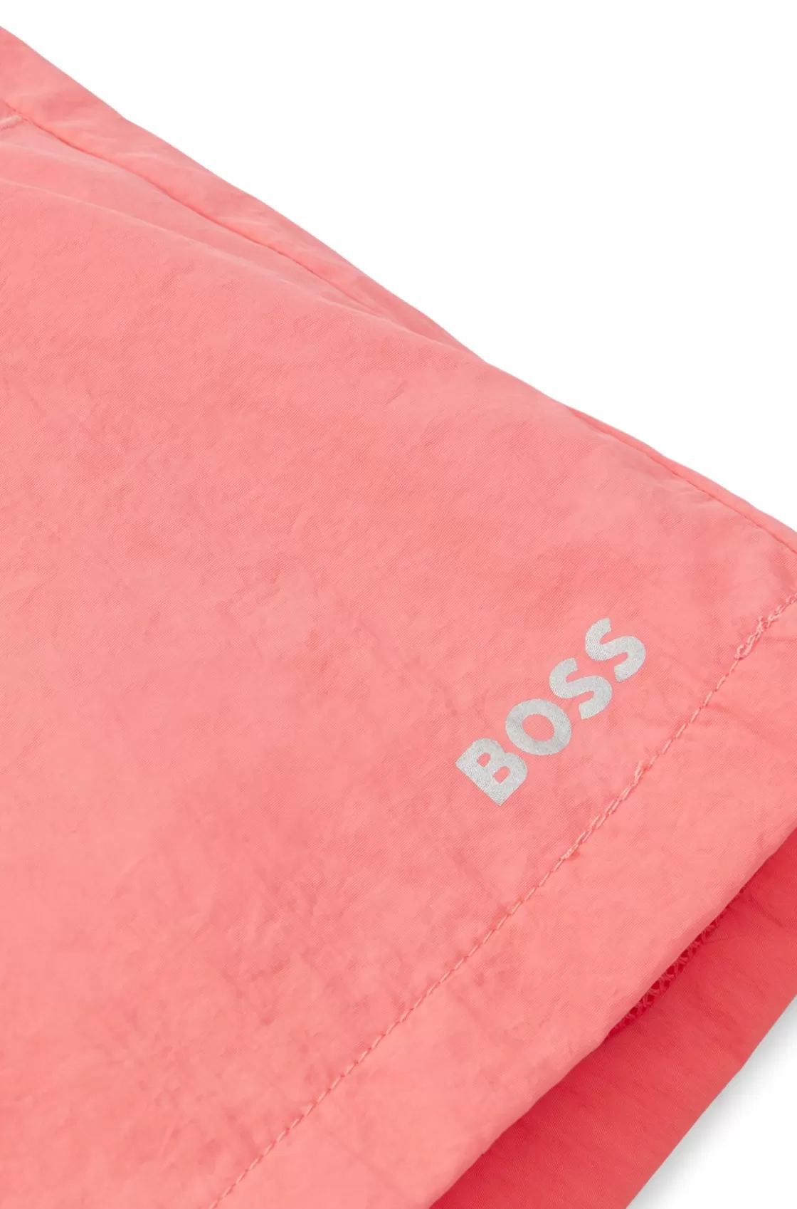 HUGO BOSS Kids' Shorts With Metallic-effect Logo Light Red Best
