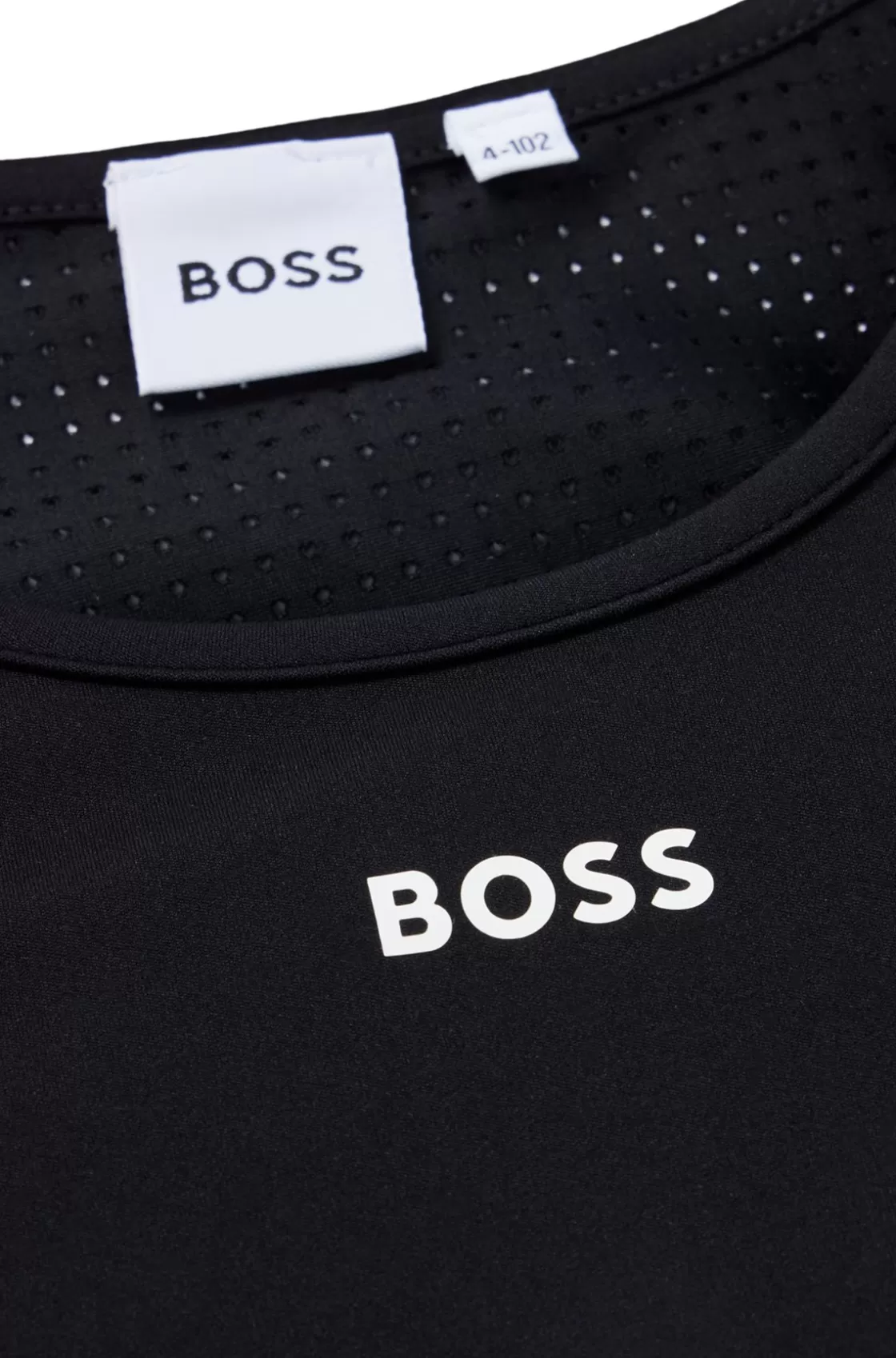 HUGO BOSS Kids' Sleeveless Dress With Signature Stripe And Logo Black Discount