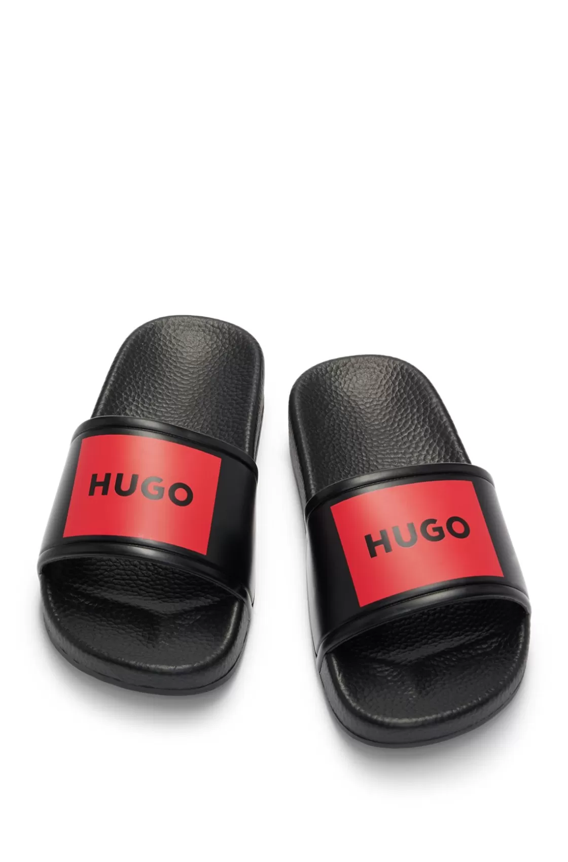 HUGO BOSS Kids' Slides With Logo Straps Black Store