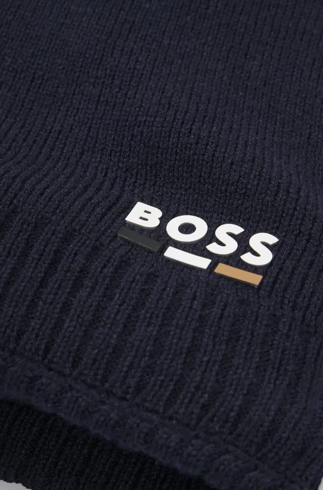 HUGO BOSS Kids' Snood With Rubber-effect Branding Dark Blue Clearance
