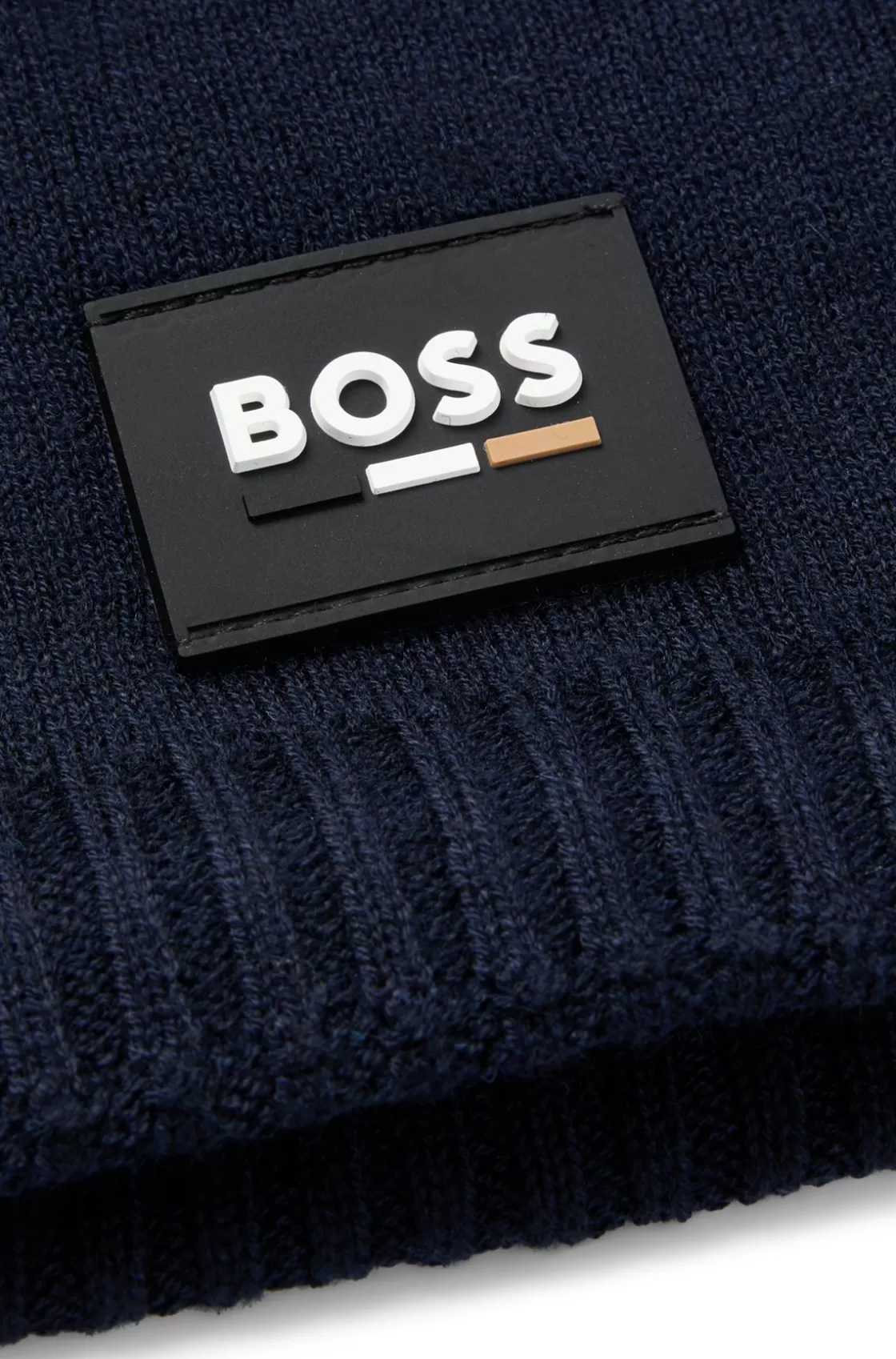 HUGO BOSS Kids' Snood With Silicone Logo Badge Dark Blue Sale