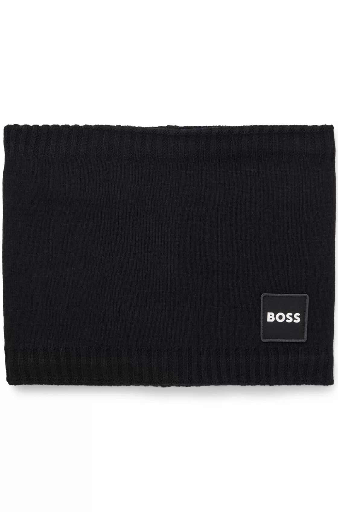 HUGO BOSS Kids' Snood With Twill Logo Badge Black Sale