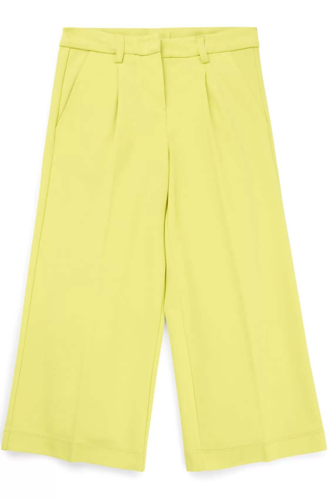 HUGO BOSS Kids' Suit Trousers In Stretch Fabric Yellow Clearance