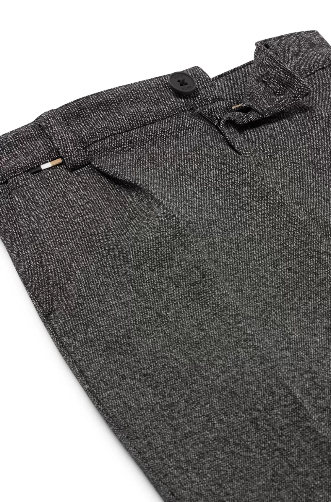 HUGO BOSS Kids' Suit Trousers In Stretch Fabric Dark Grey Discount