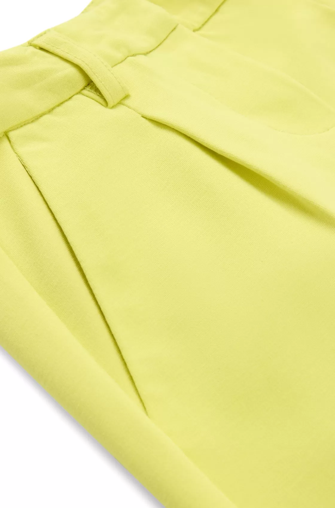 HUGO BOSS Kids' Suit Trousers In Stretch Fabric Yellow Clearance
