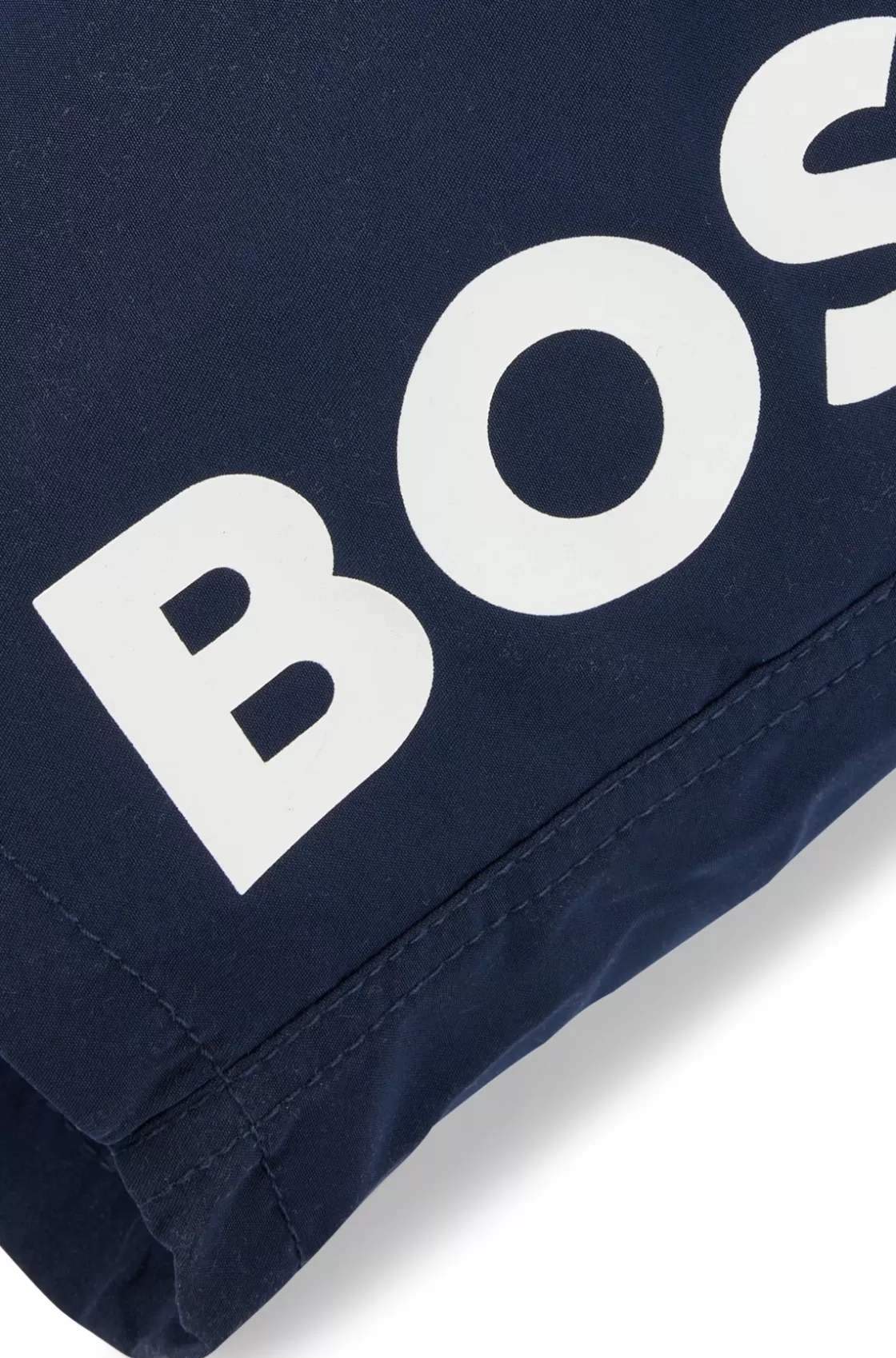 HUGO BOSS Kids' Swim Shorts In Peached Fabric With Contrast Logo Dark Blue Best Sale