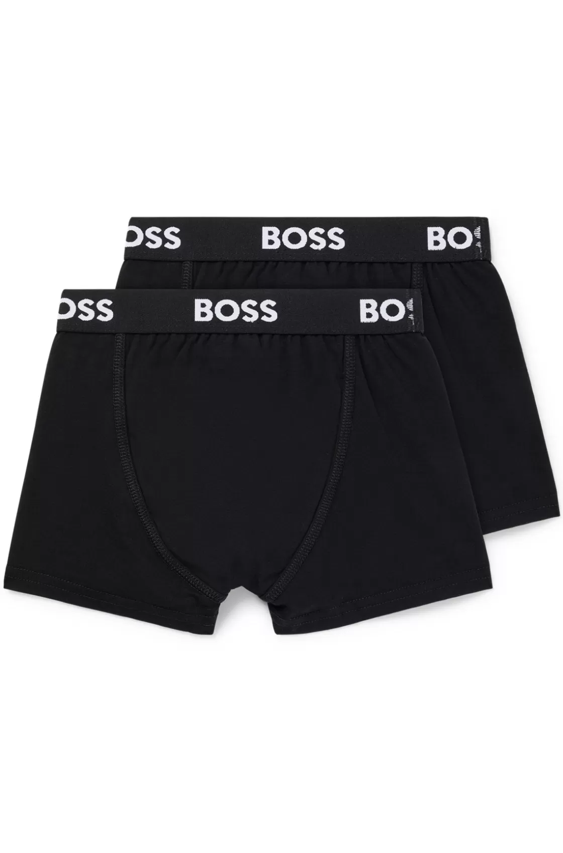 HUGO BOSS Kids' Three-pack Of Boxer Shorts In Stretch Cotton Black Hot