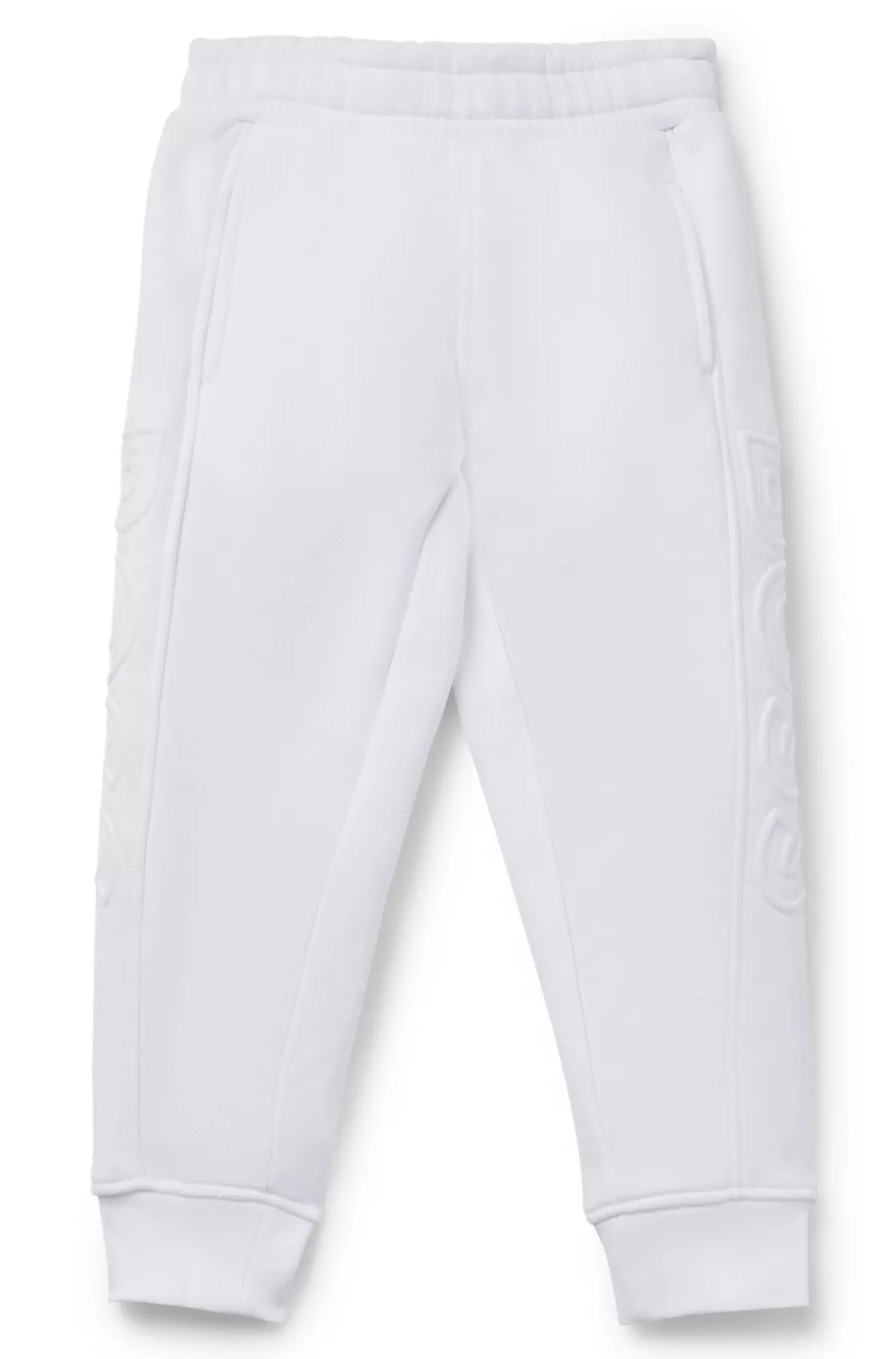 HUGO BOSS Kids' Tracksuit Bottoms With Embossed Logos White Outlet