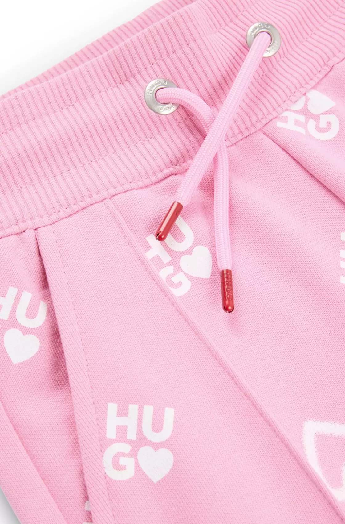 HUGO BOSS Kids' Tracksuit Bottoms With Hearts And Logos Pink Online
