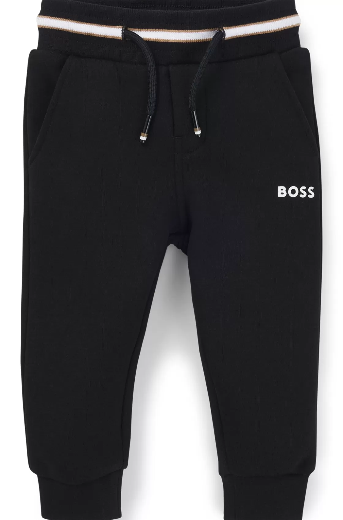 HUGO BOSS Kids' Tracksuit Bottoms With Logo Print Black Outlet