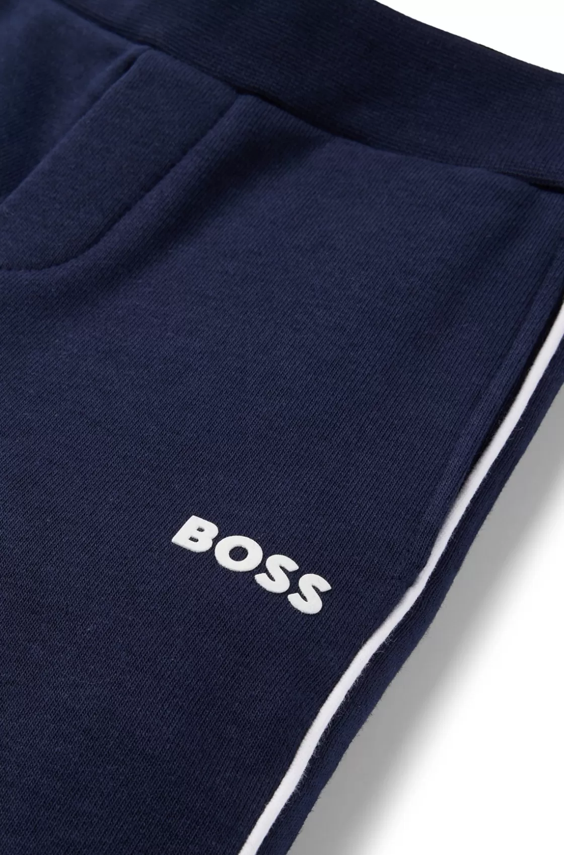 HUGO BOSS Kids' Tracksuit Bottoms With Logo Print Dark Blue Hot