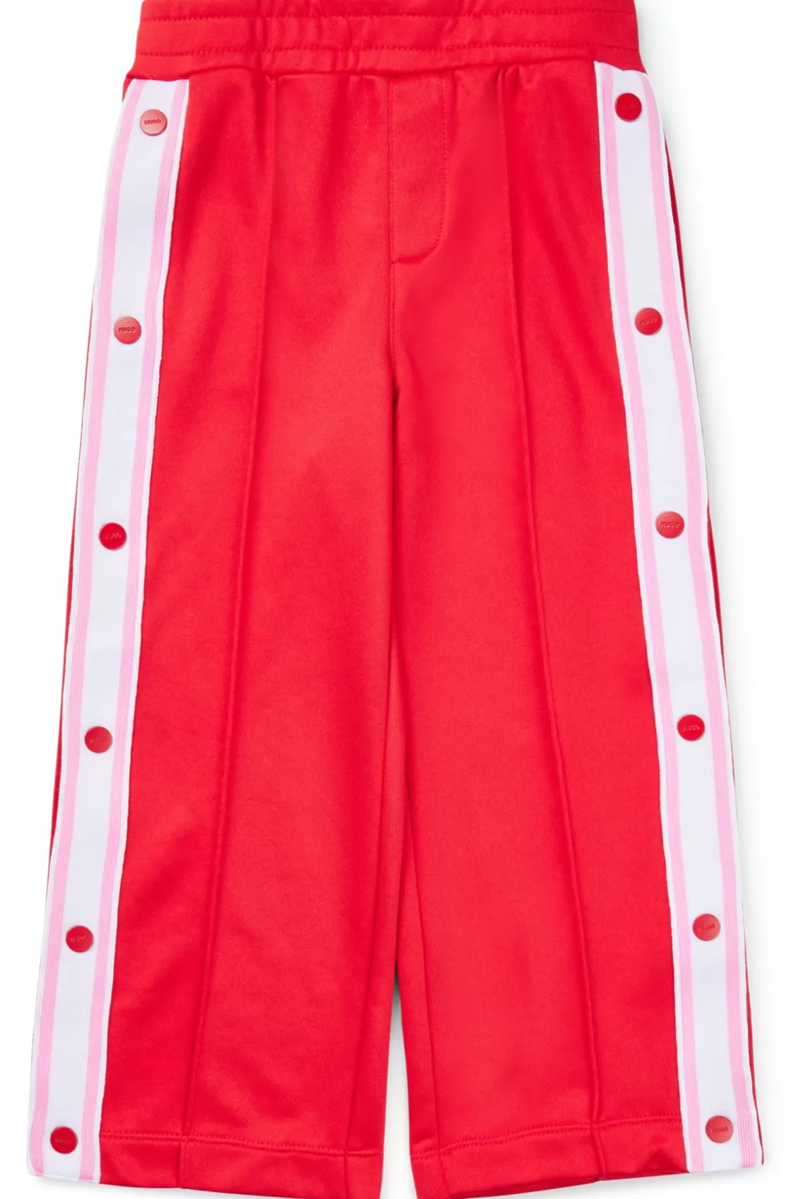 HUGO BOSS Kids' Tracksuit Bottoms With Press-stud Side Seams Red Fashion