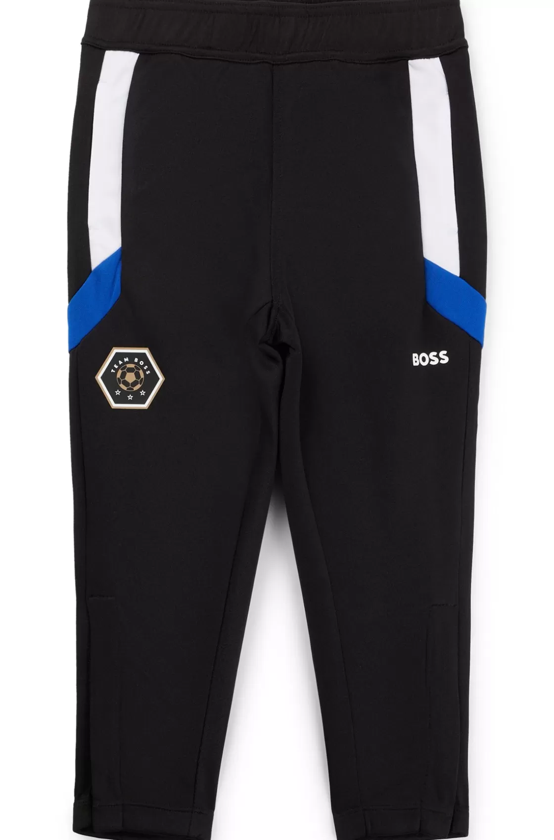 HUGO BOSS Kids' Tracksuit Bottoms With Stripes And Logo Details Black Fashion