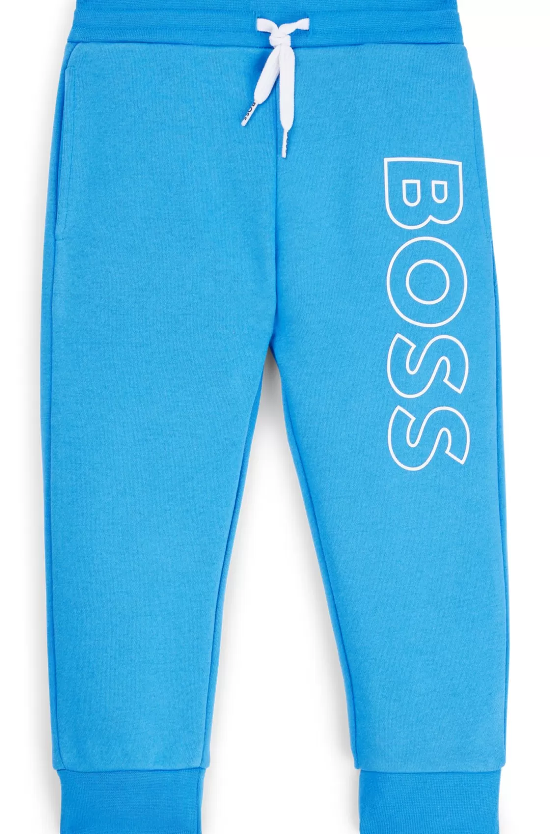 HUGO BOSS Kids' Tracksuit Bottoms With Vertical Logo Blue Sale