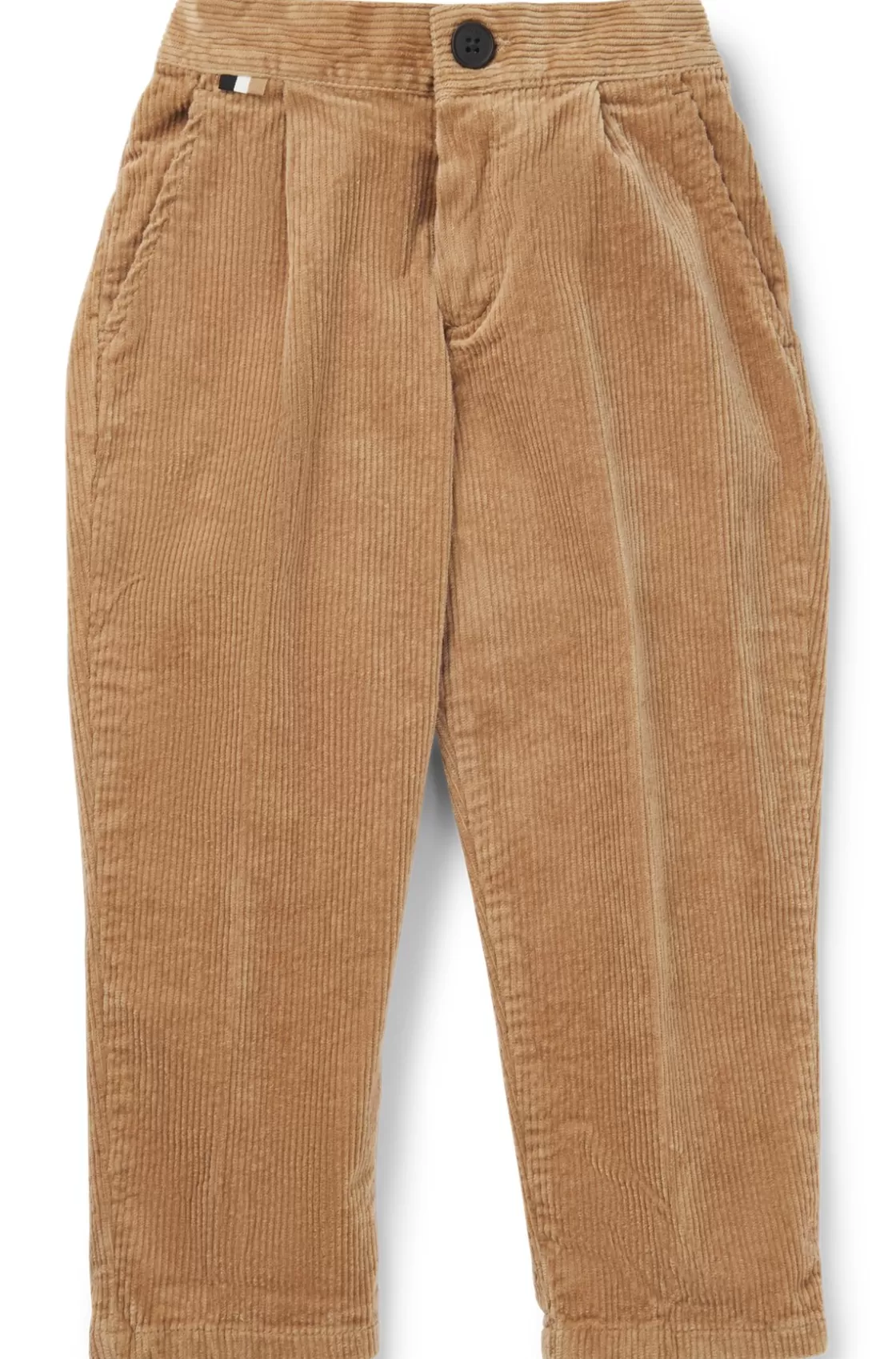 HUGO BOSS Kids' Trousers In Stretch-cotton Corduroy Brown Online