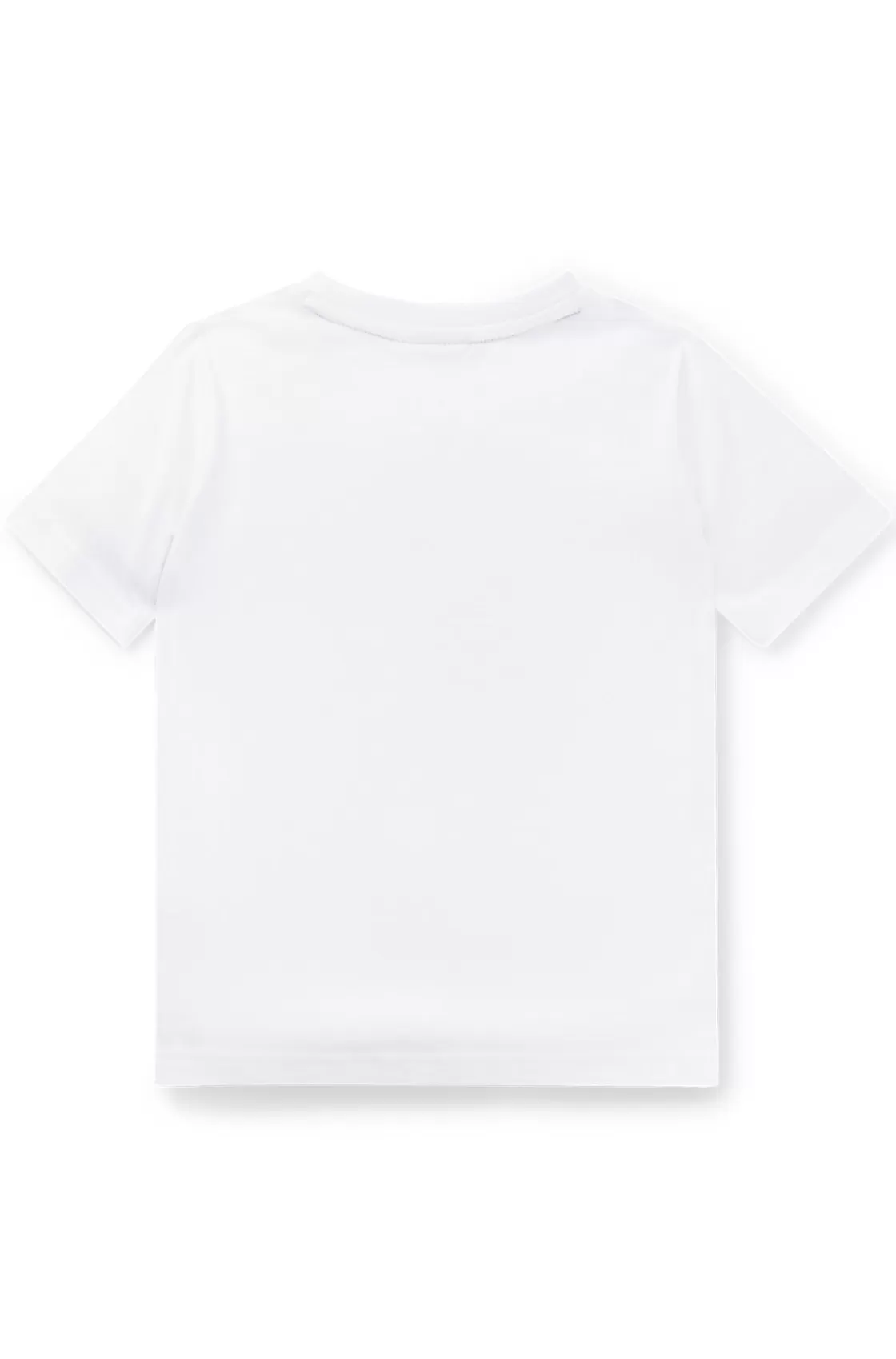 HUGO BOSS Kids' T-shirt In Cotton Jersey With Repeat Logos White Sale