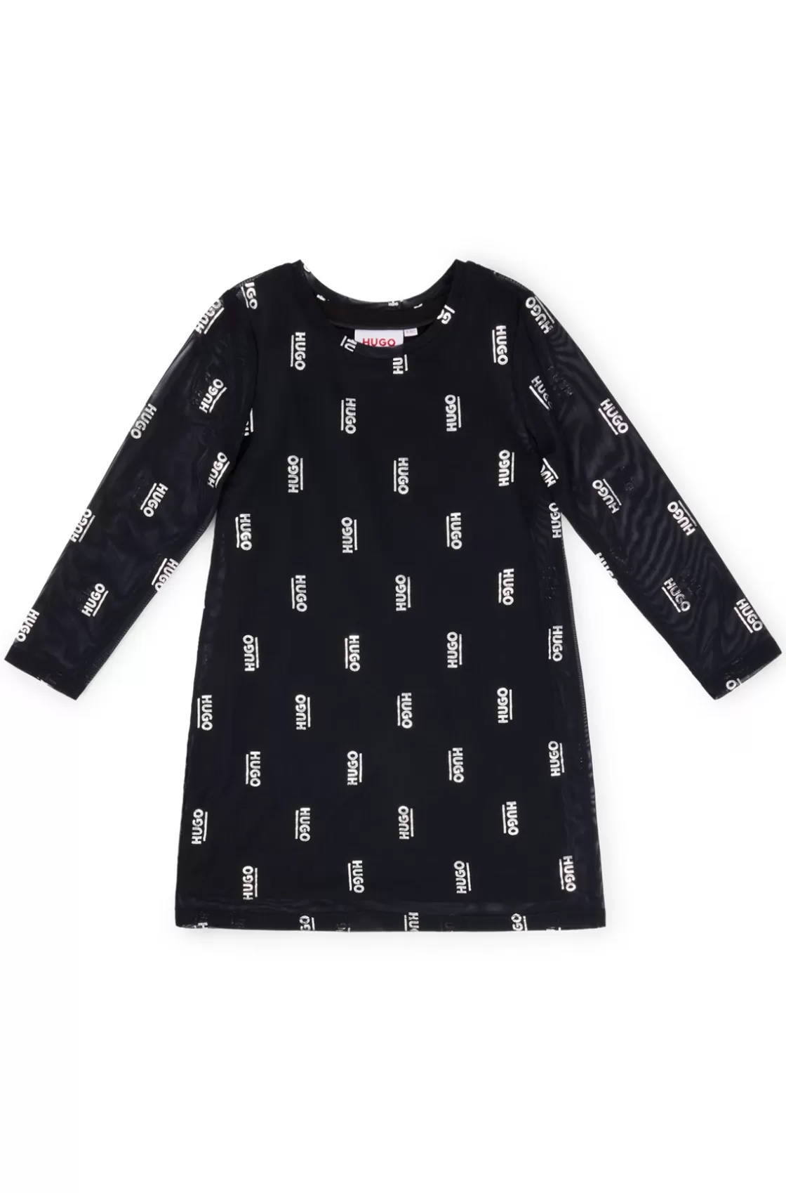 HUGO BOSS Kids' Two-in-one Dress With Foil-printed Logos Black Online