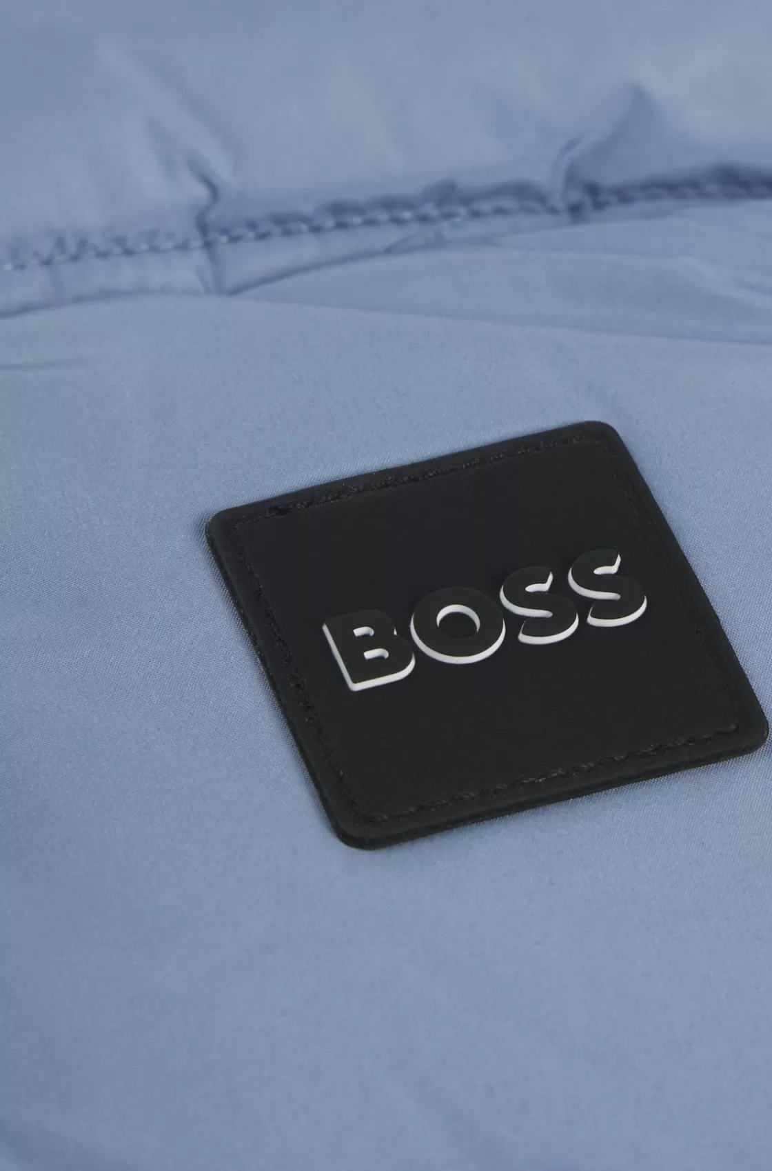 HUGO BOSS Kids' Water-repellent Padded Gilet With Logo Details Blue Sale