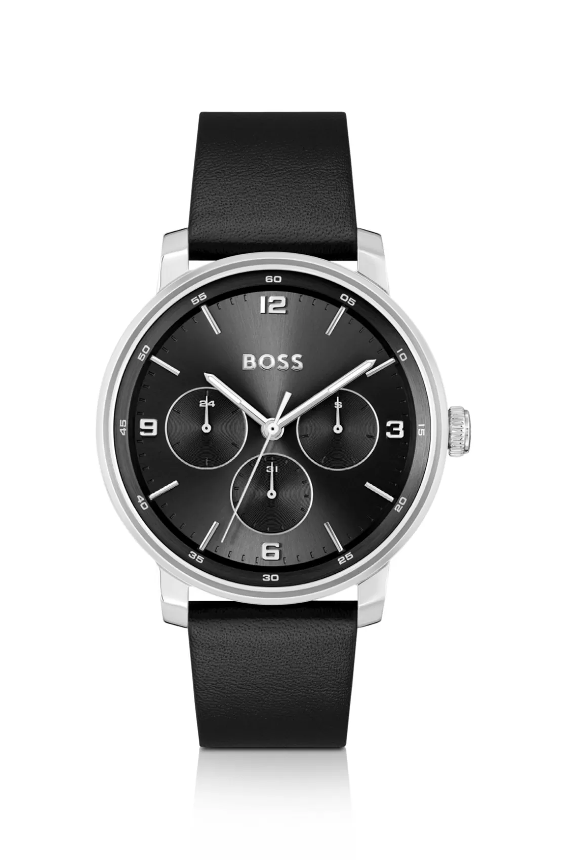 HUGO BOSS Leather-strap Watch With Black Dial Assorted-Pre-Pack Shop