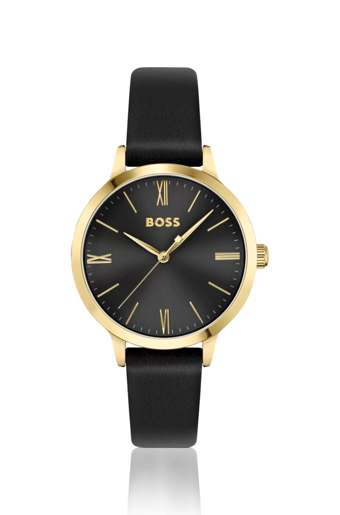 HUGO BOSS Leather-strap Watch With Brushed Black Dial Assorted-Pre-Pack Best Sale