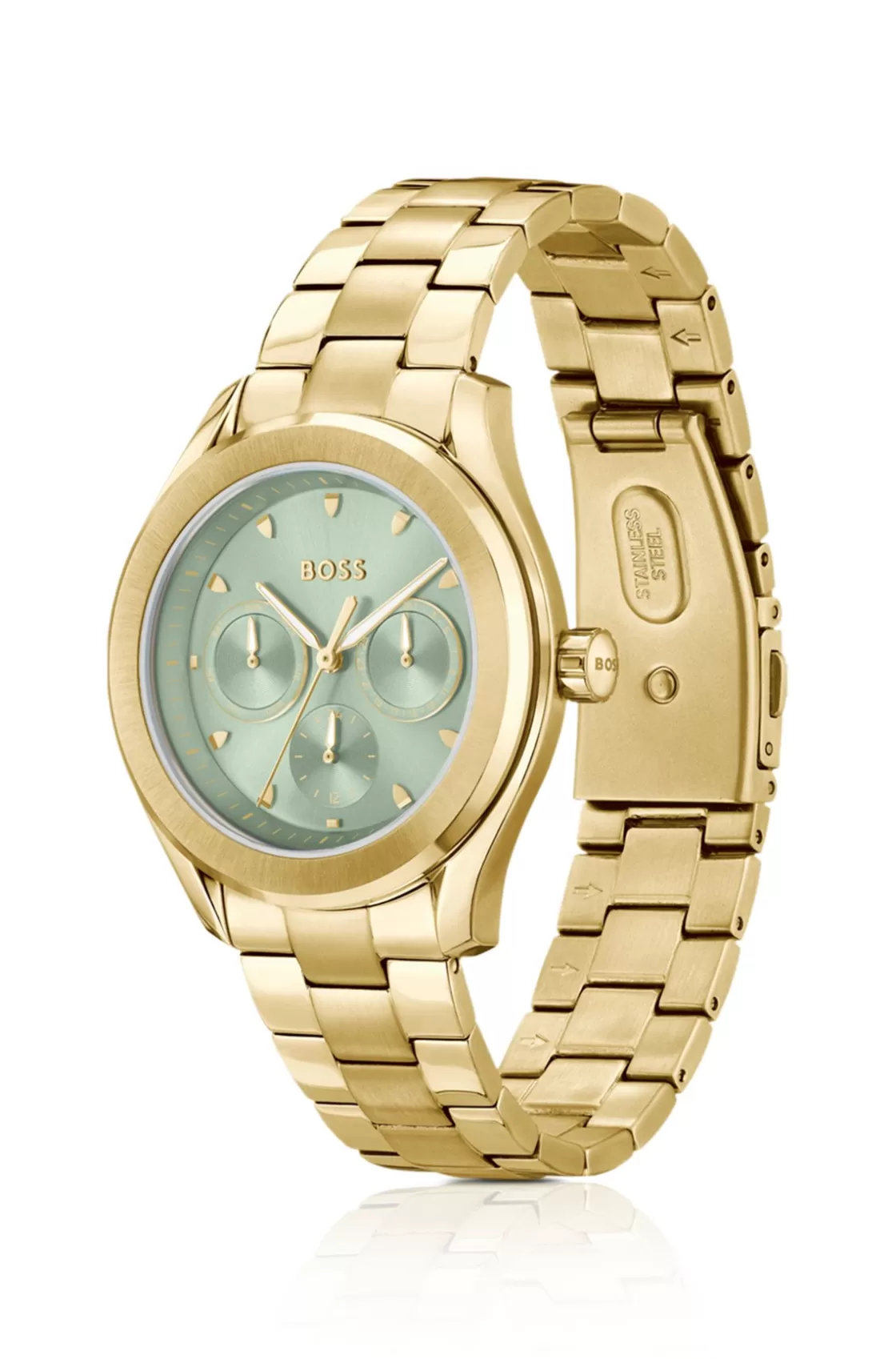 HUGO BOSS Link-bracelet Watch With Brushed Green Dial Assorted-Pre-Pack Best