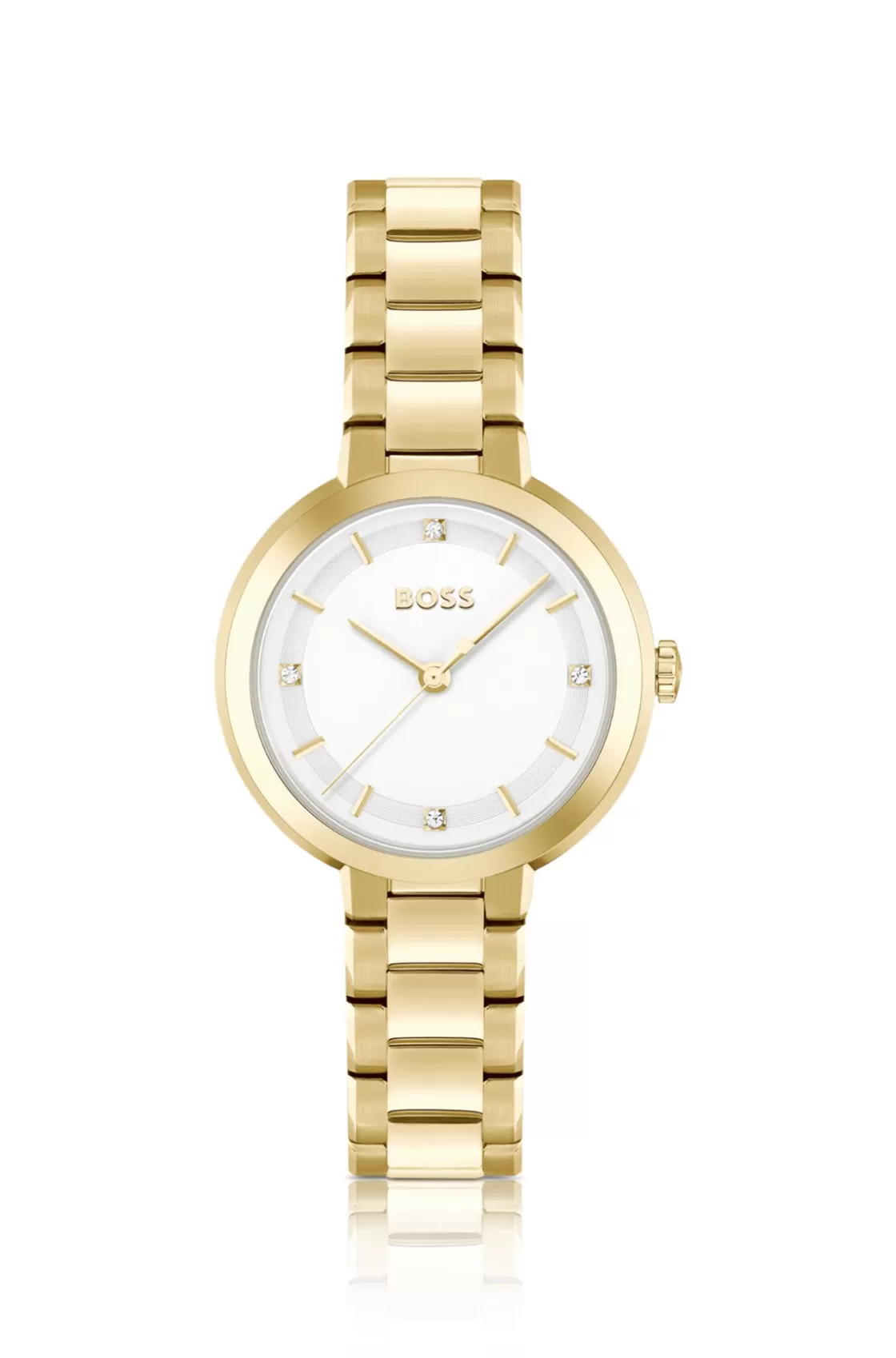 HUGO BOSS Link-bracelet Watch With Silver-white Crystal-studded Dial Assorted-Pre-Pack Best Sale