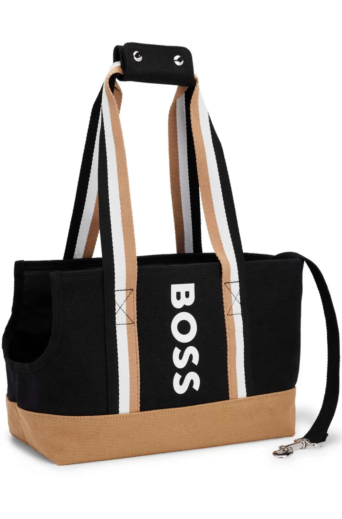 HUGO BOSS Logo Cotton-canvas Tote Bag For Dogs Black Shop
