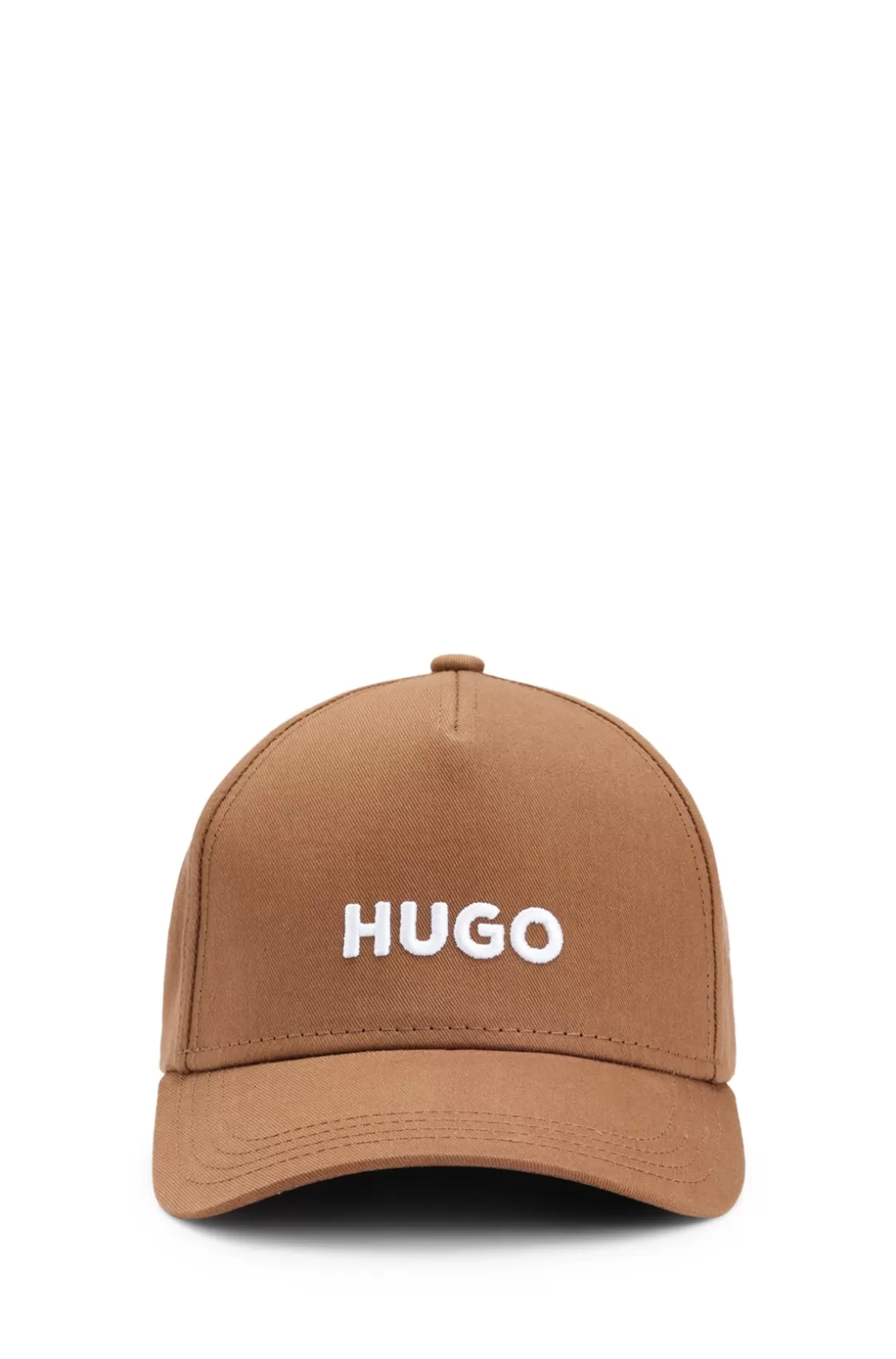 HUGO BOSS Logo-embroidered Cap In Cotton Twill Brown Best