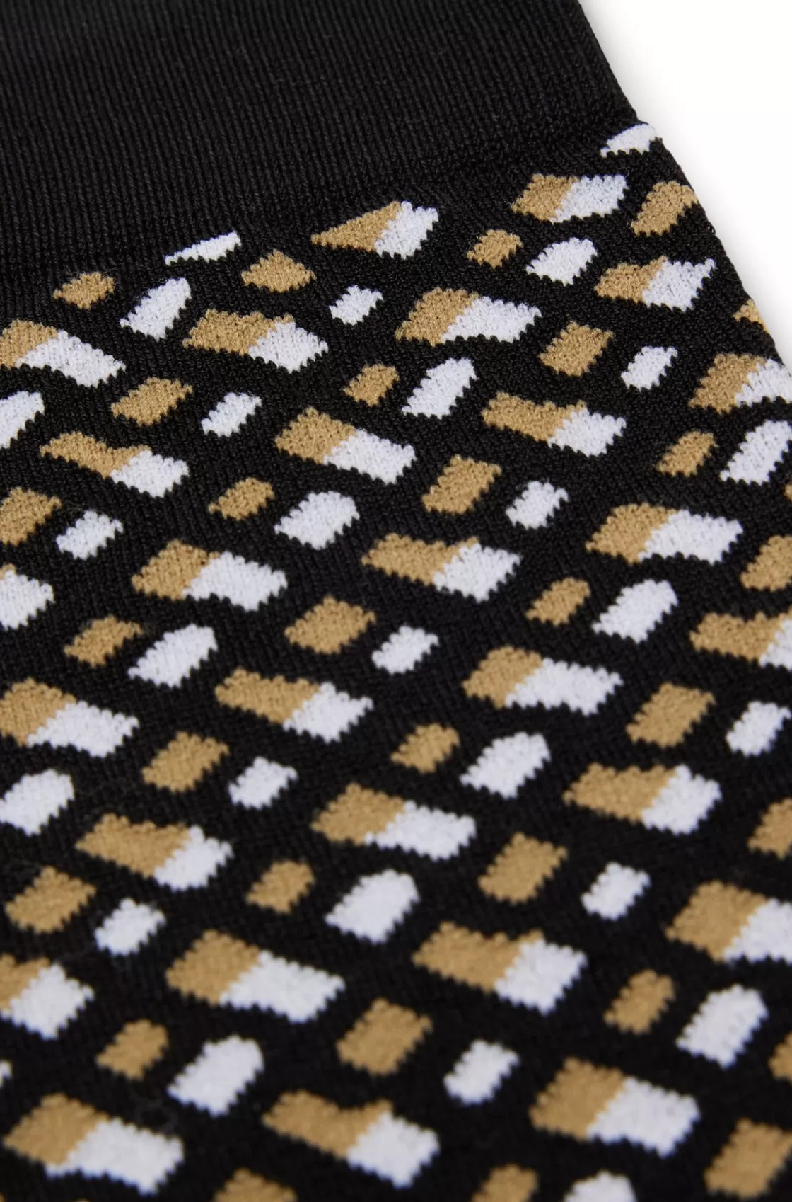 HUGO BOSS Monogram-motif Socks In A Mercerized Cotton Blend Black Outlet