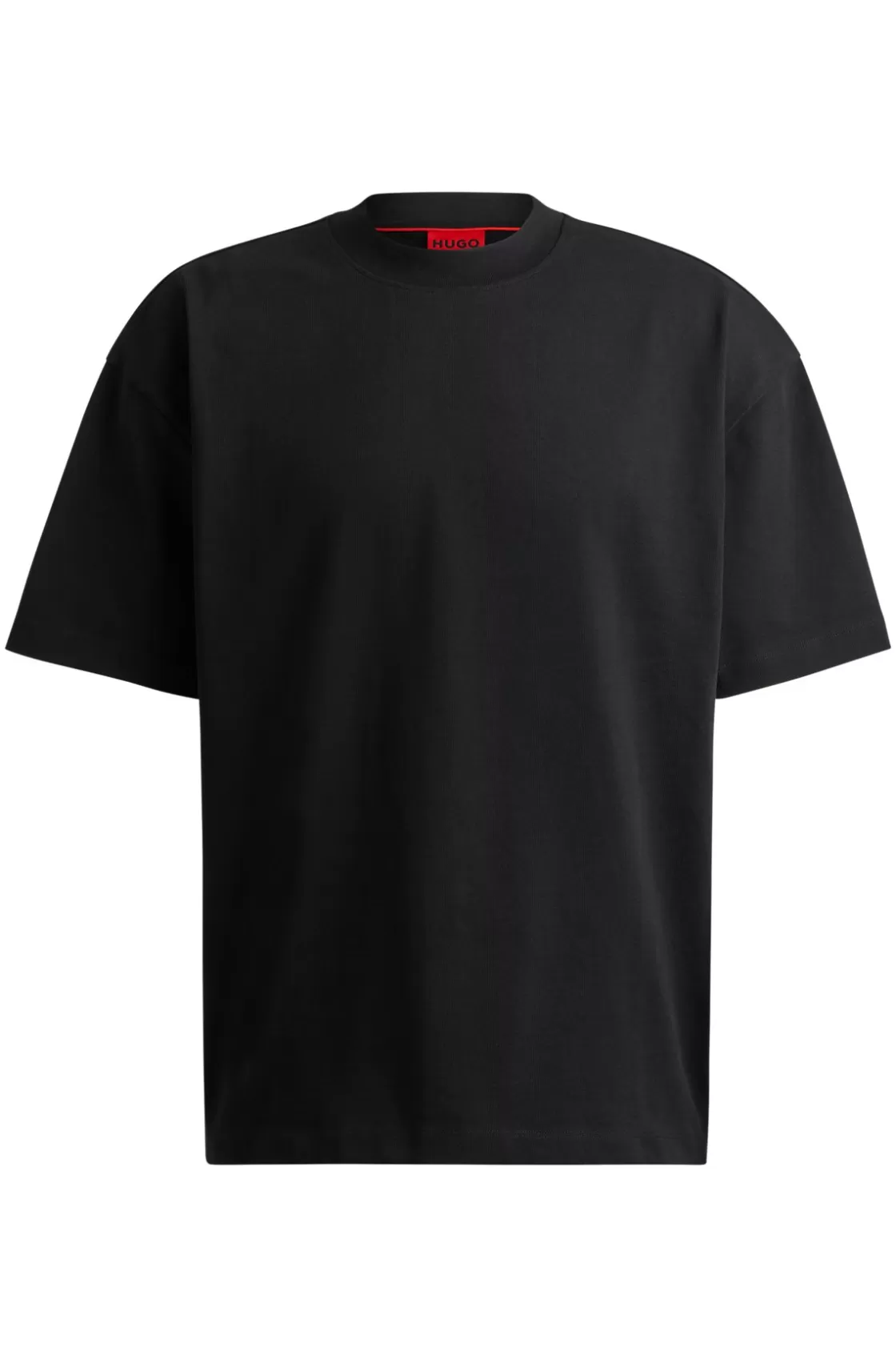 HUGO BOSS Oversize-fit All-gender T-shirt In Cotton With Logo Label Black Cheap