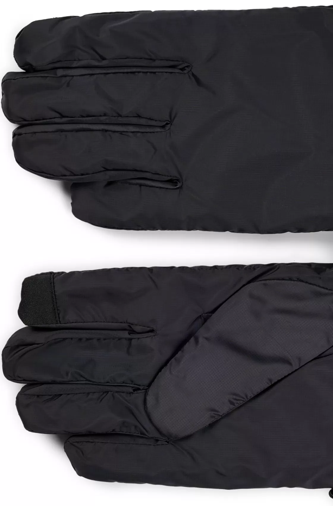 HUGO BOSS Padded Gloves In Ripstop Fabric With Touchscreen-friendly Fingertips Black Clearance