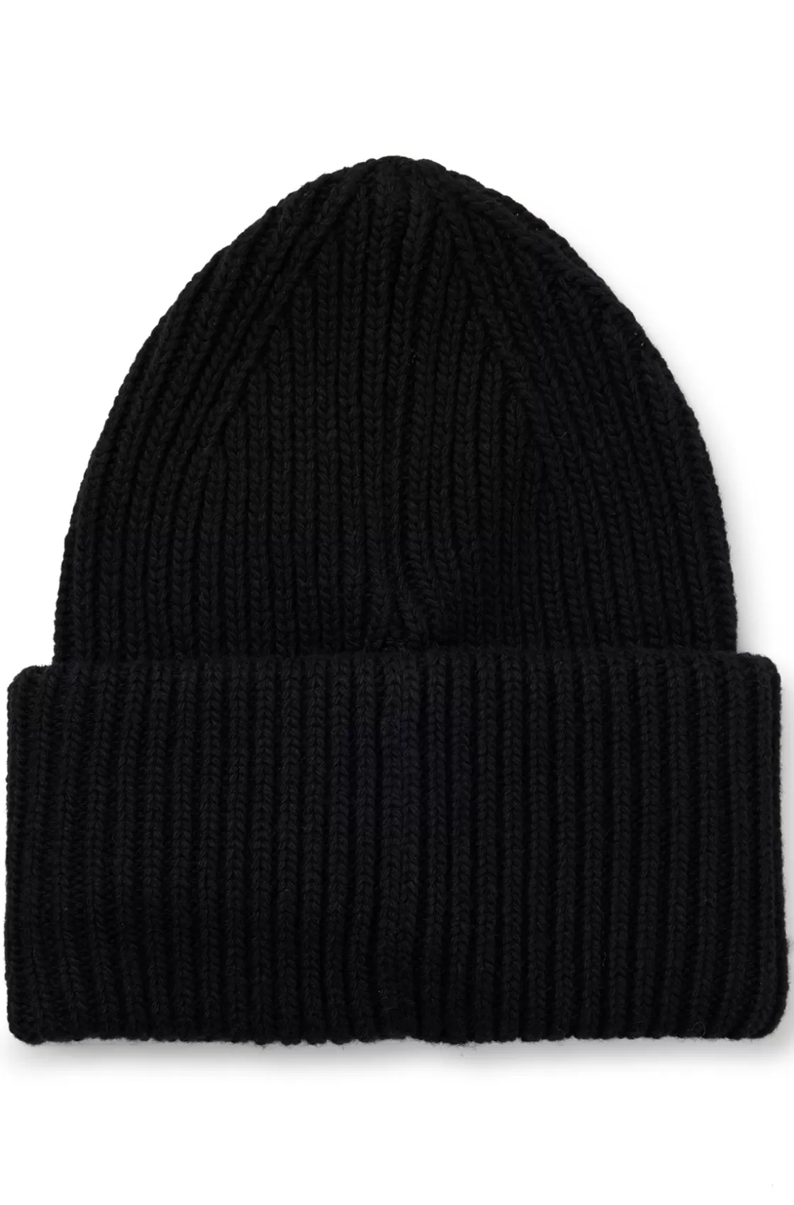 HUGO BOSS Porsche X BOSS Chunky-rib Beanie Hat With Special Branding Black Best Sale