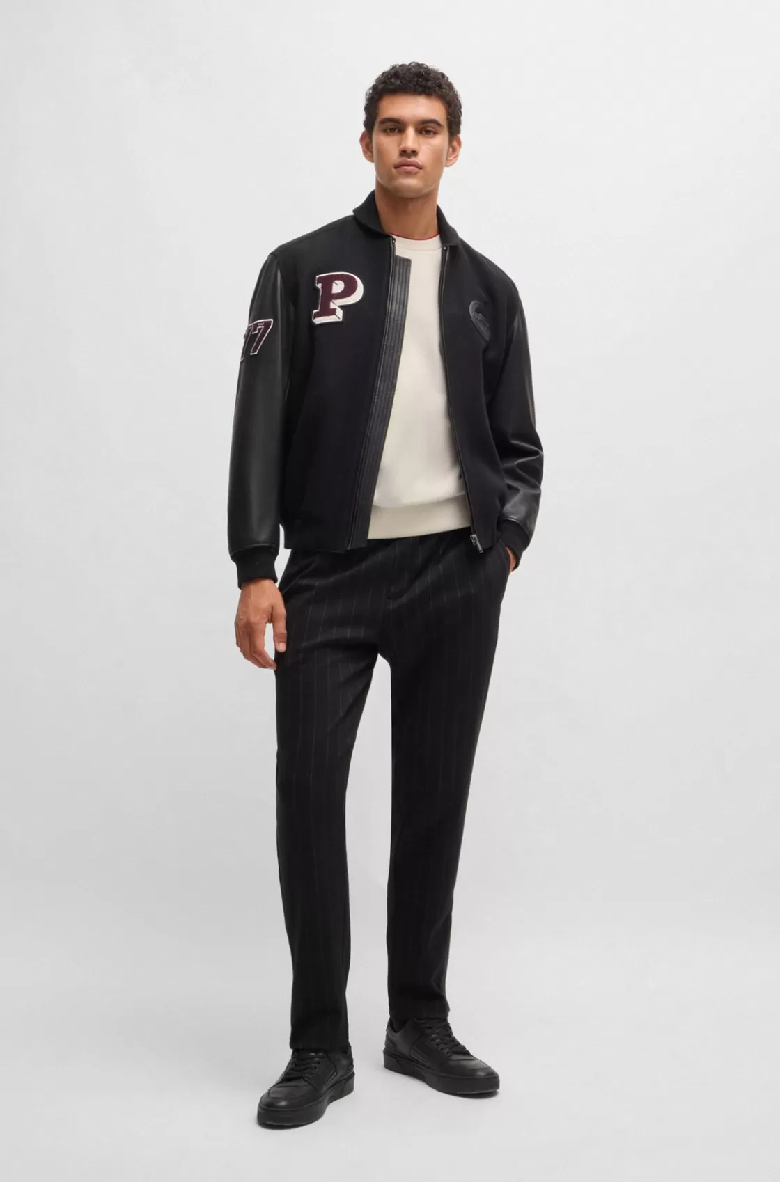 HUGO BOSS Porsche X BOSS Sweatshirt With Special Branding White Fashion